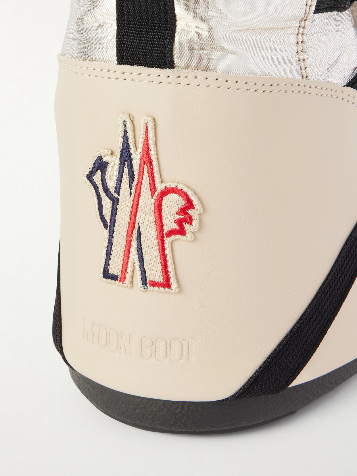 Grenoble - + Moon Boot Icon Metallic Shell And Leather Snow Boots