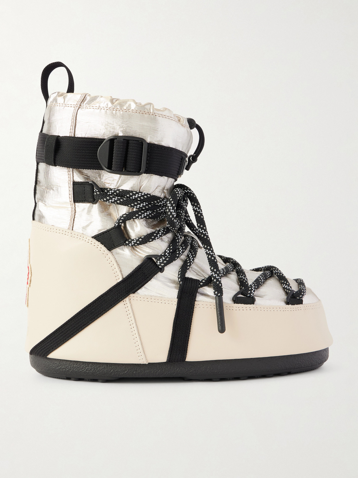 Grenoble - + Moon Boot Icon Metallic Shell And Leather Snow Boots