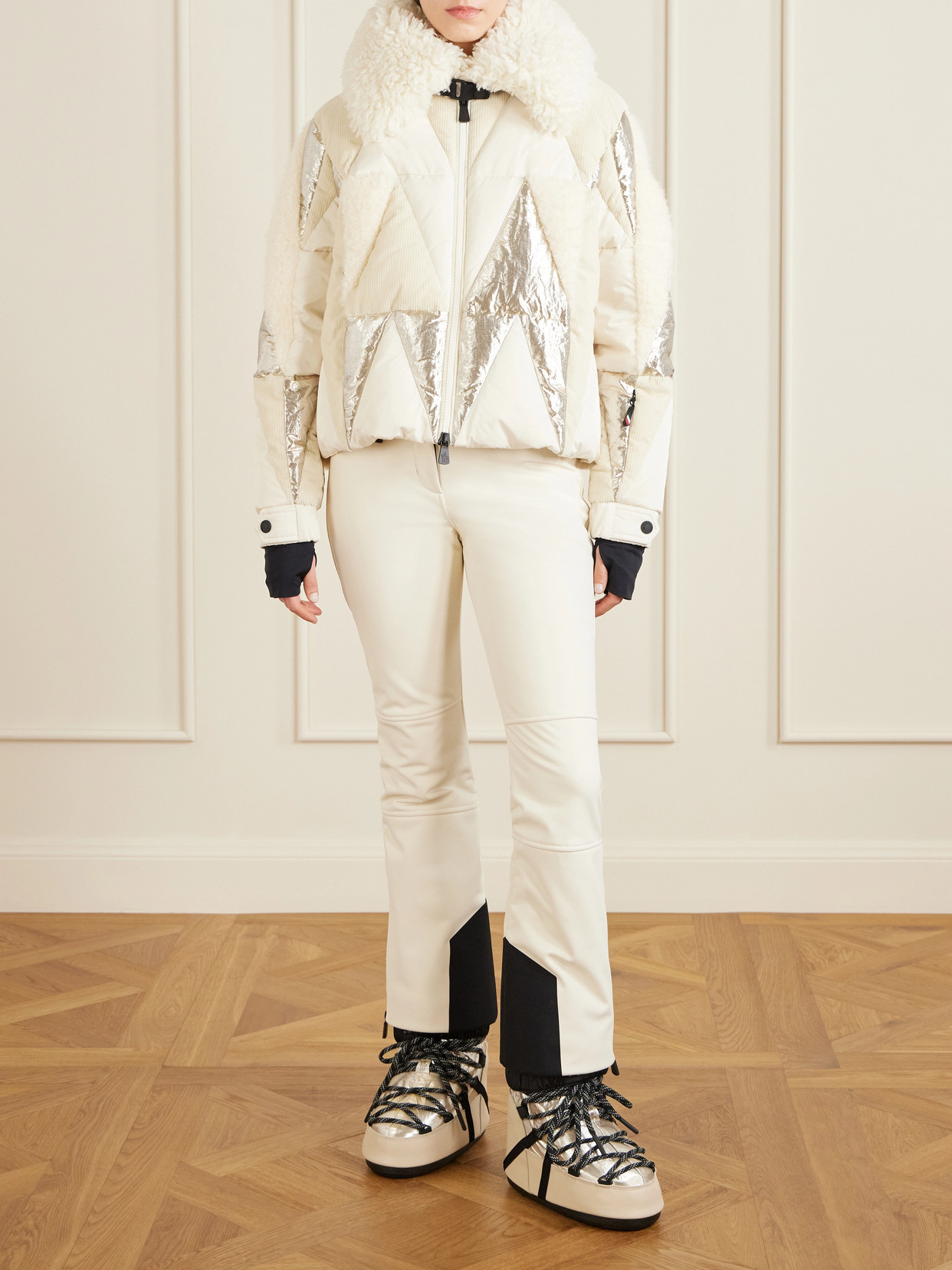 Grenoble - + Moon Boot Icon Metallic Shell And Leather Snow Boots