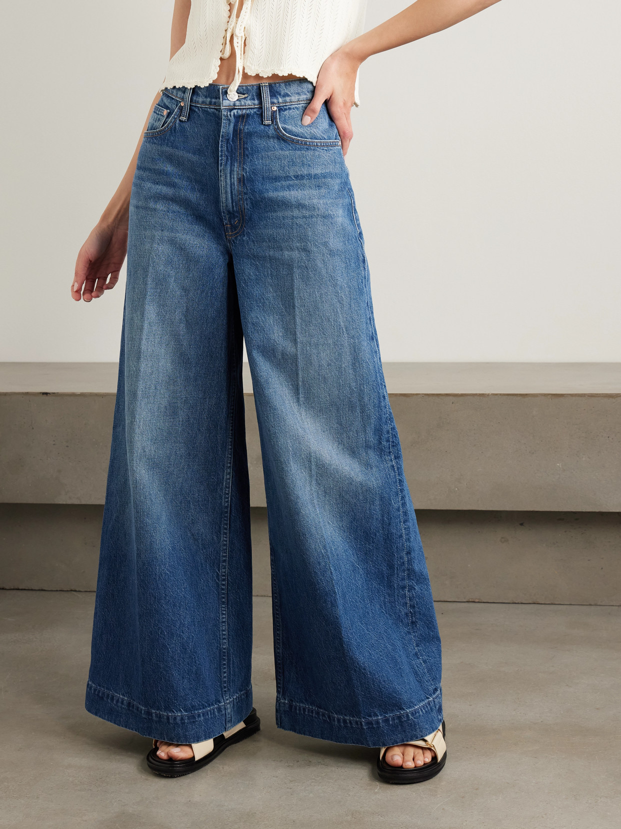 The Headliner Sneak High-Rise Wide- Leg