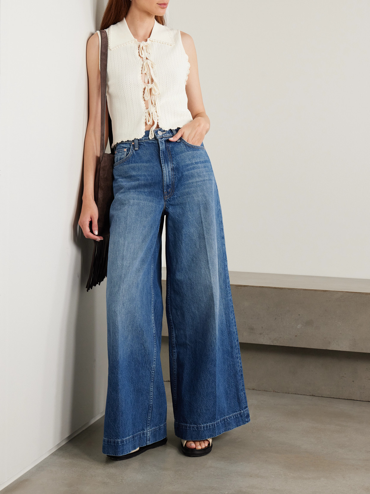 The Headliner Sneak High-Rise Wide- Leg