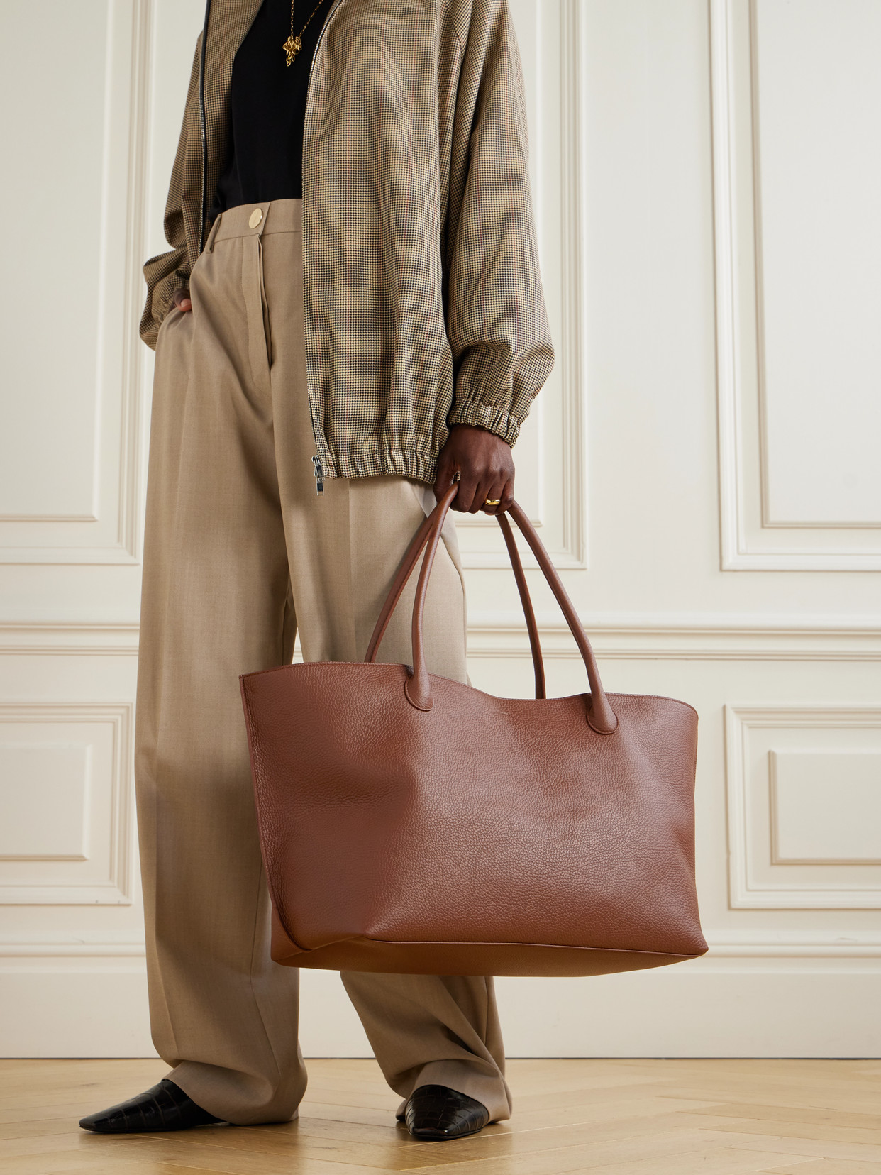 Lié Studio - The Eva Weekend Textured-Leather Tote