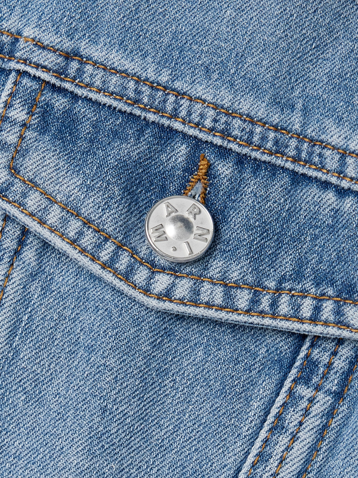 Cropped Velvet And Suede-Trimmed Denim Jacket