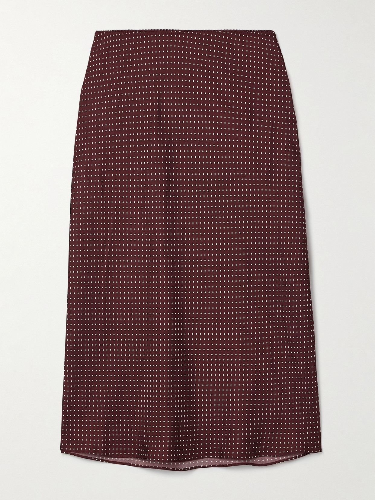 Dôen - Elowette Polka-Dot Silk-Blend Twill Midi