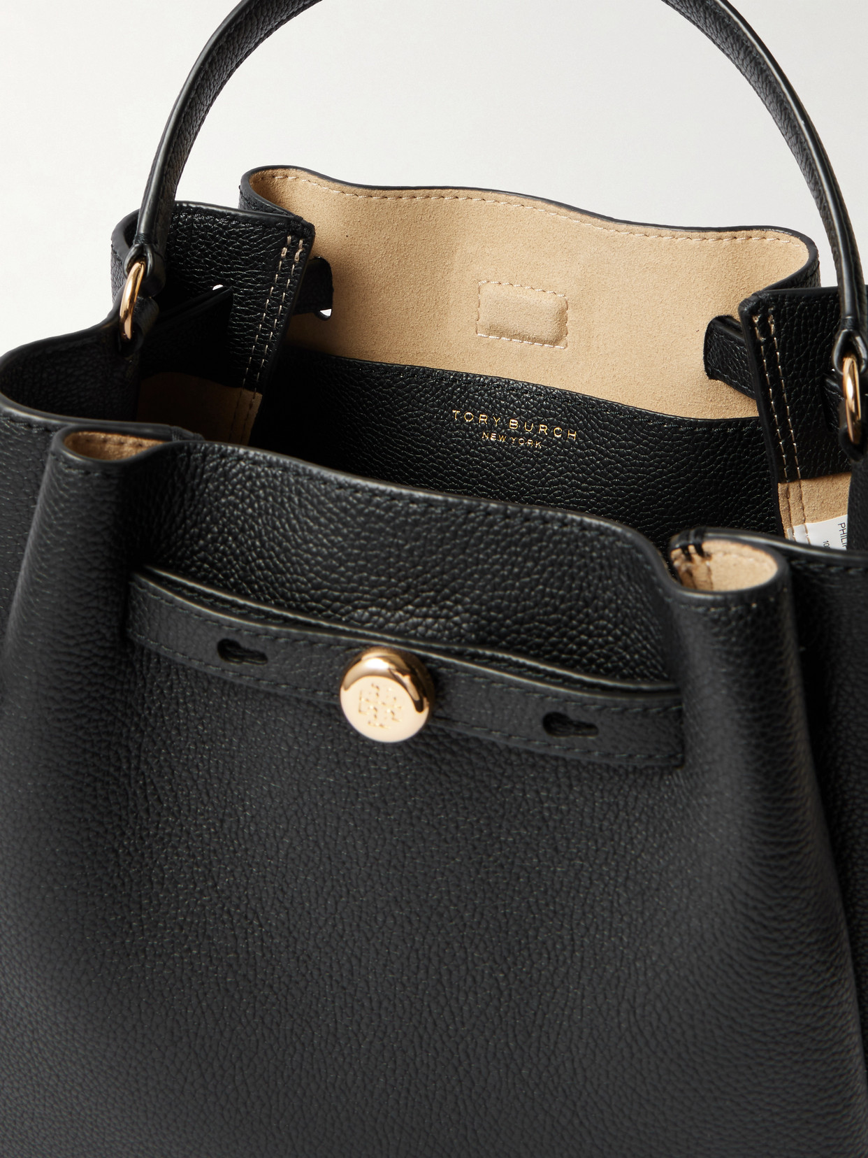 Romy Textured-Leather Shoulder Bag