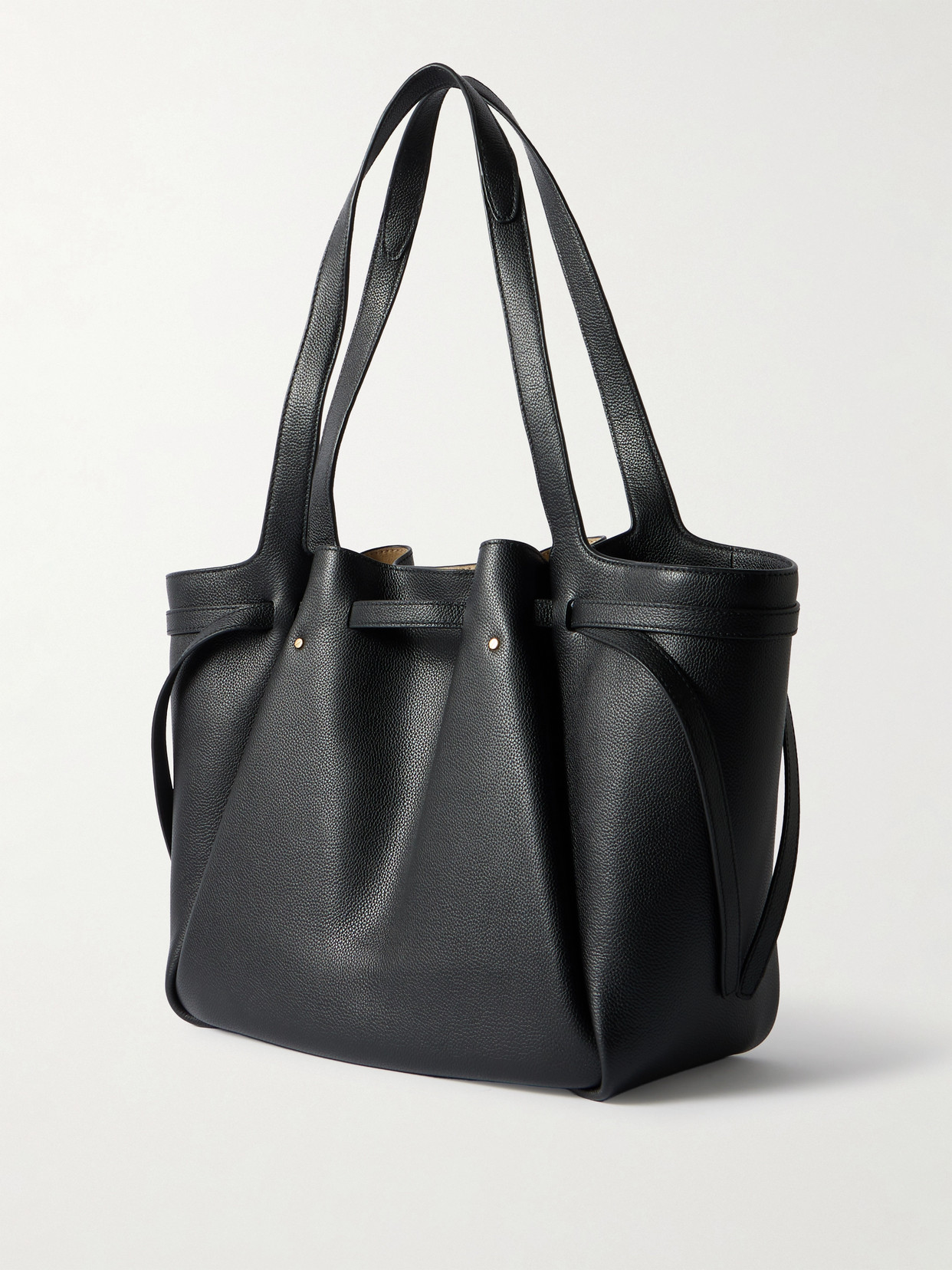 Romy Textured-Leather Tote