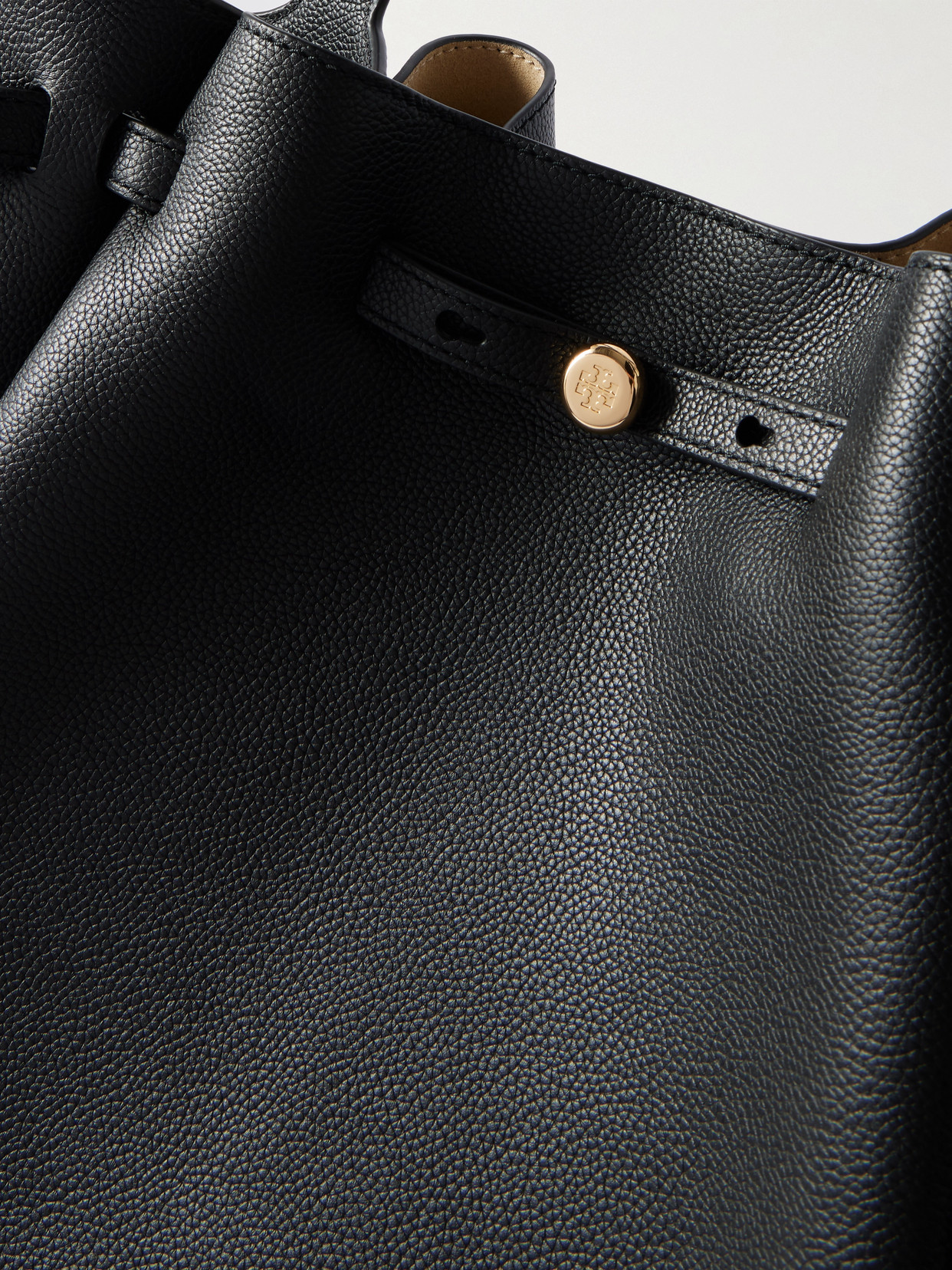 Romy Textured-Leather Tote