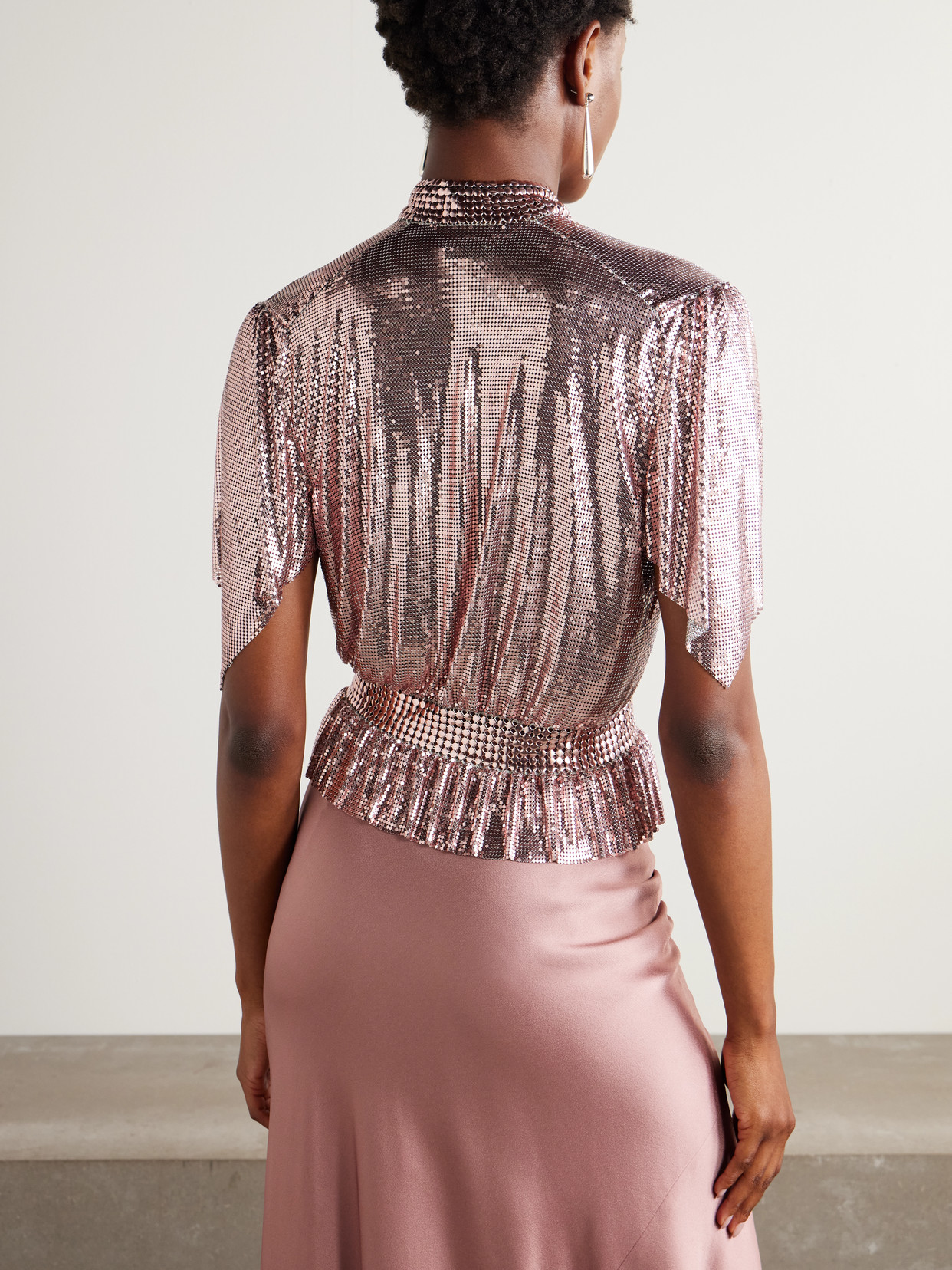 Pleated Chainmail Blouse