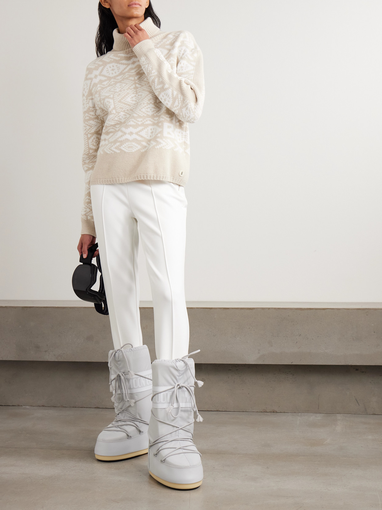 Nadin Fair Isle Appliquéd Wool-Jacquard Turtleneck Sweater