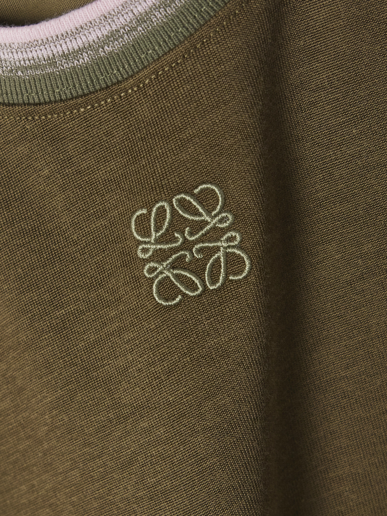 Anagram Embroidered Cotton-Blend Jersey T-Shirt