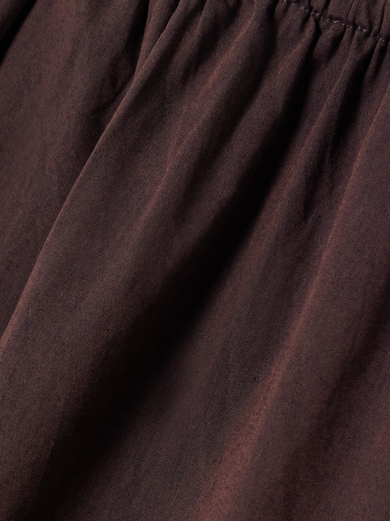 Mid Day Organic Cotton-Poplin Drawstring Midi