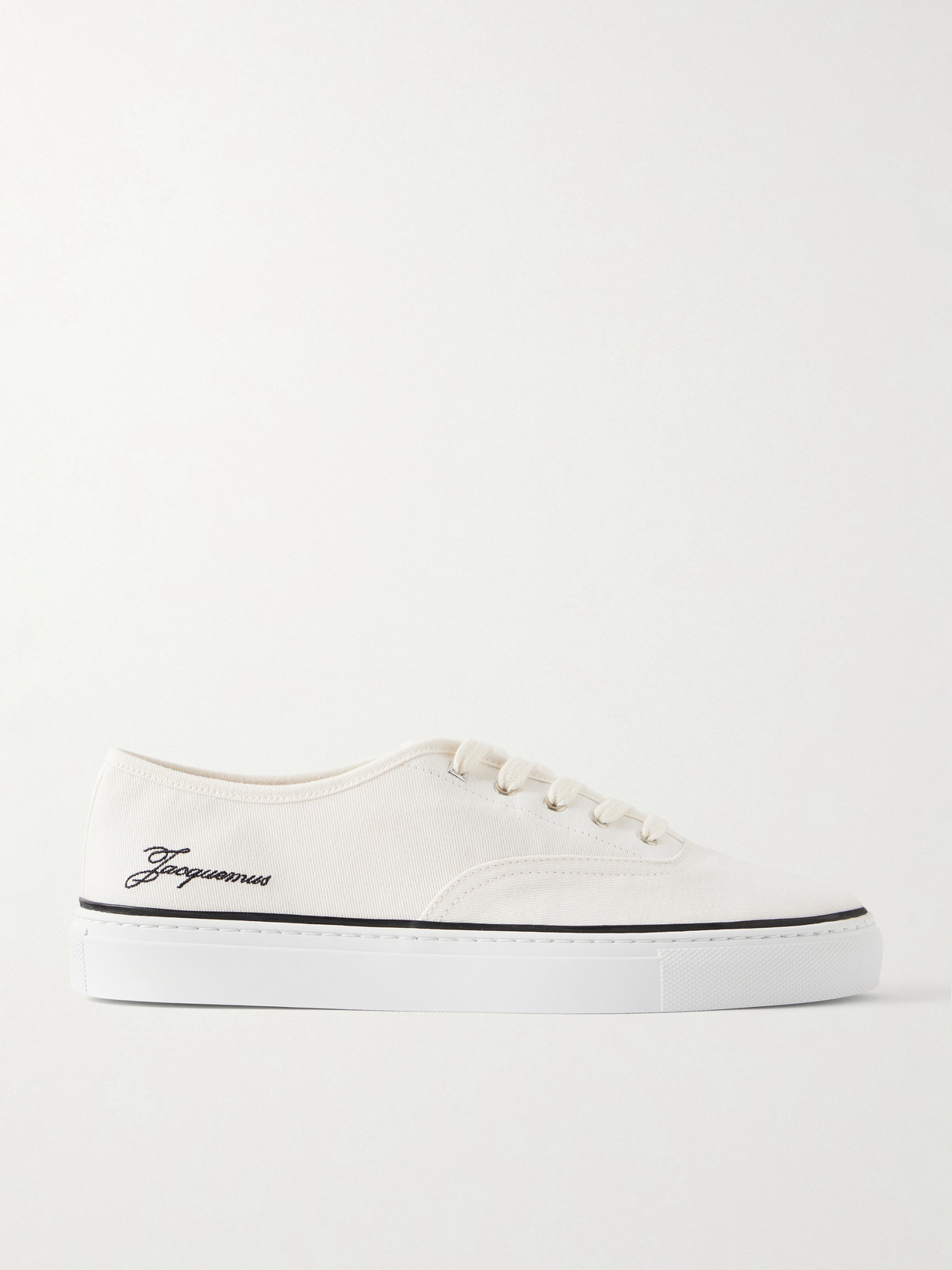 Le Fefe Embroidered Canvas Sneakers