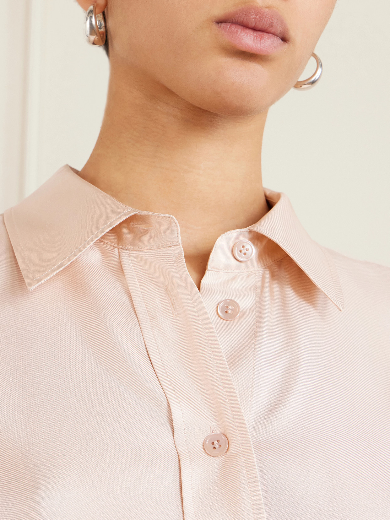 Róhe - Shaped Silk-Twill Shirt