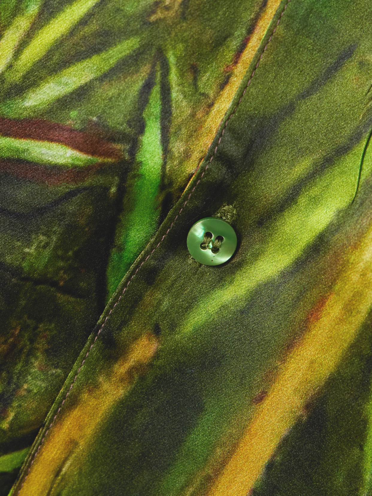 La Sierra Printed Silk-Satin Shirt