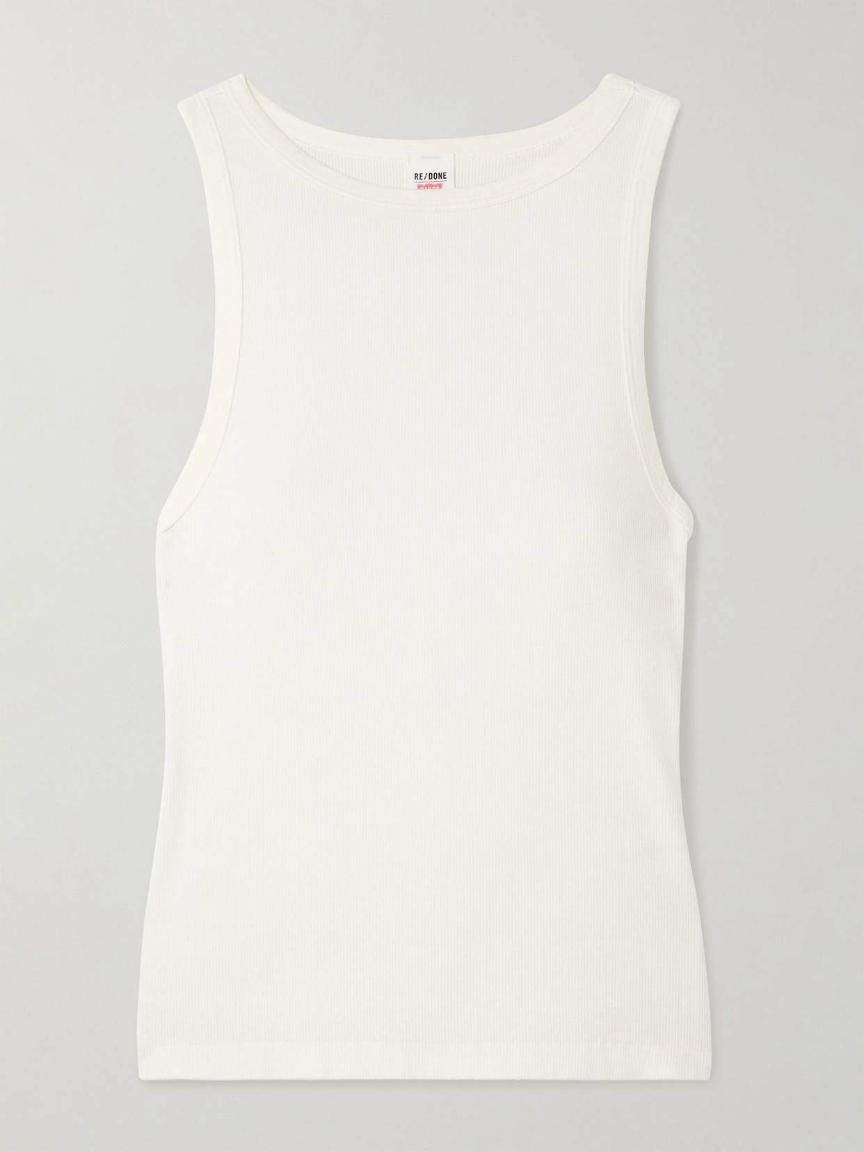 Re/Done - + Hanes Ribbed Stretch-Modal Tank