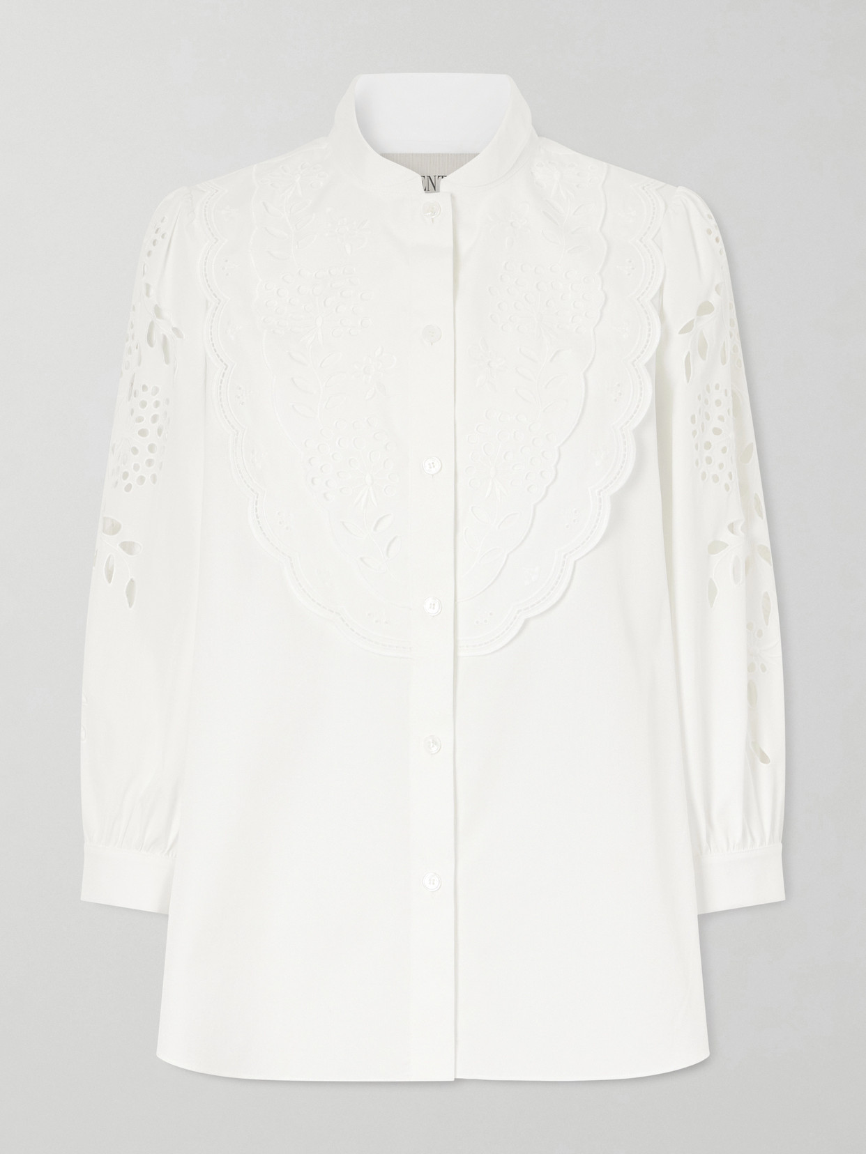 Garavani - Broderie Anglaise Cotton-Poplin Shirt