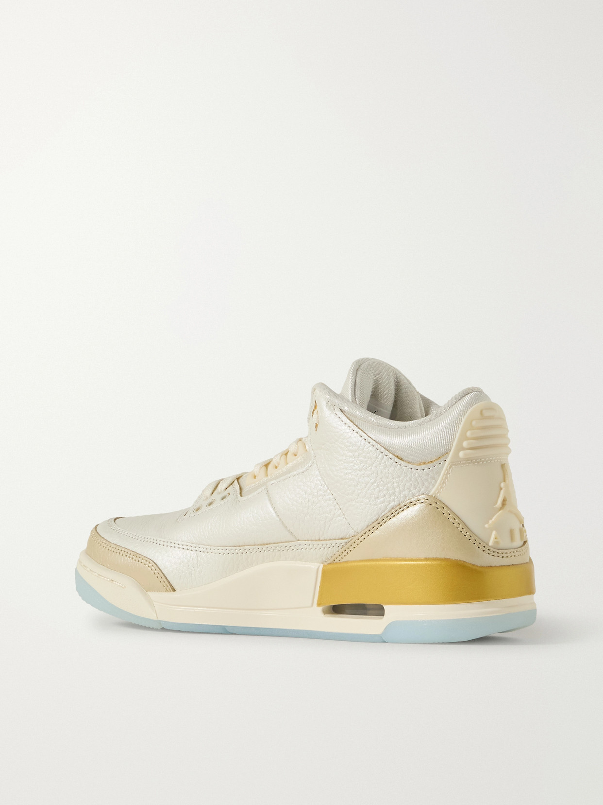 Air Jordan 3 Retro Rubber-Trimmed Sneakers