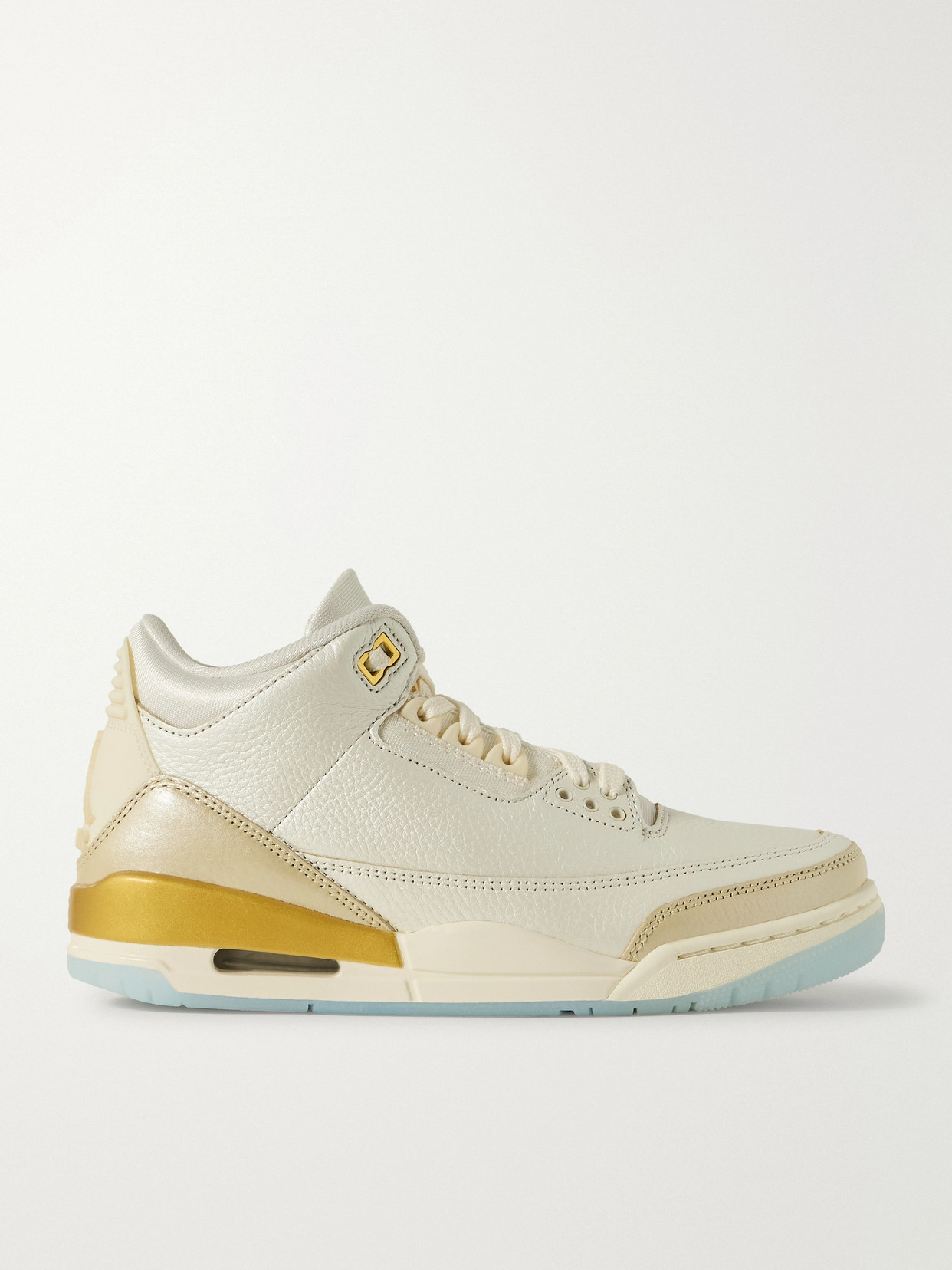 Air Jordan 3 Retro Rubber-Trimmed Sneakers