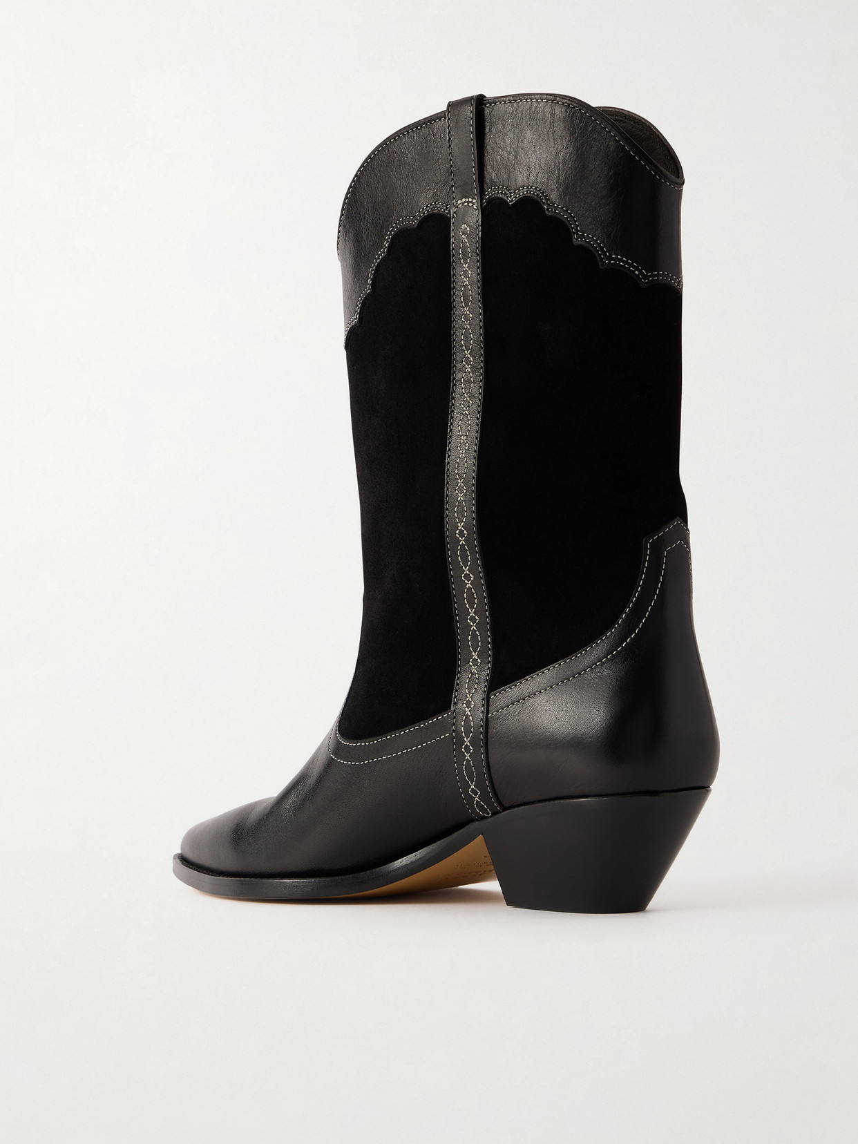 Duerto Embroidered Suede And Ankle Boots