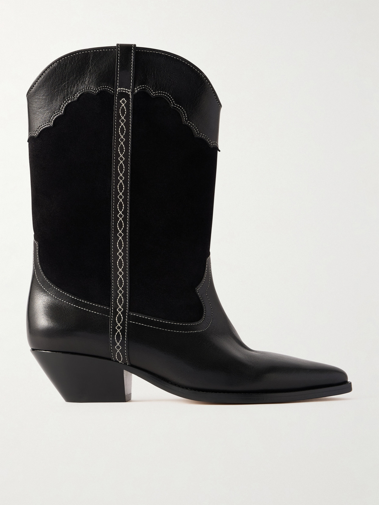Duerto Embroidered Suede And Ankle Boots
