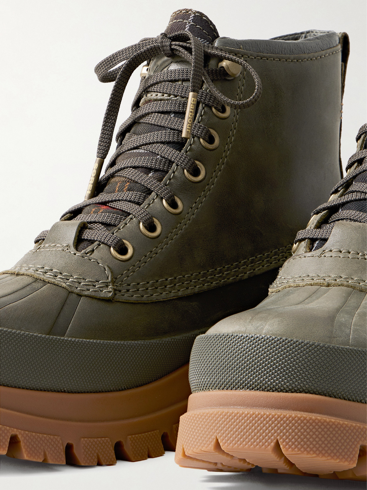 + Barbour Daystorm Horizon Leather And Gore-Tex Ankle Boots