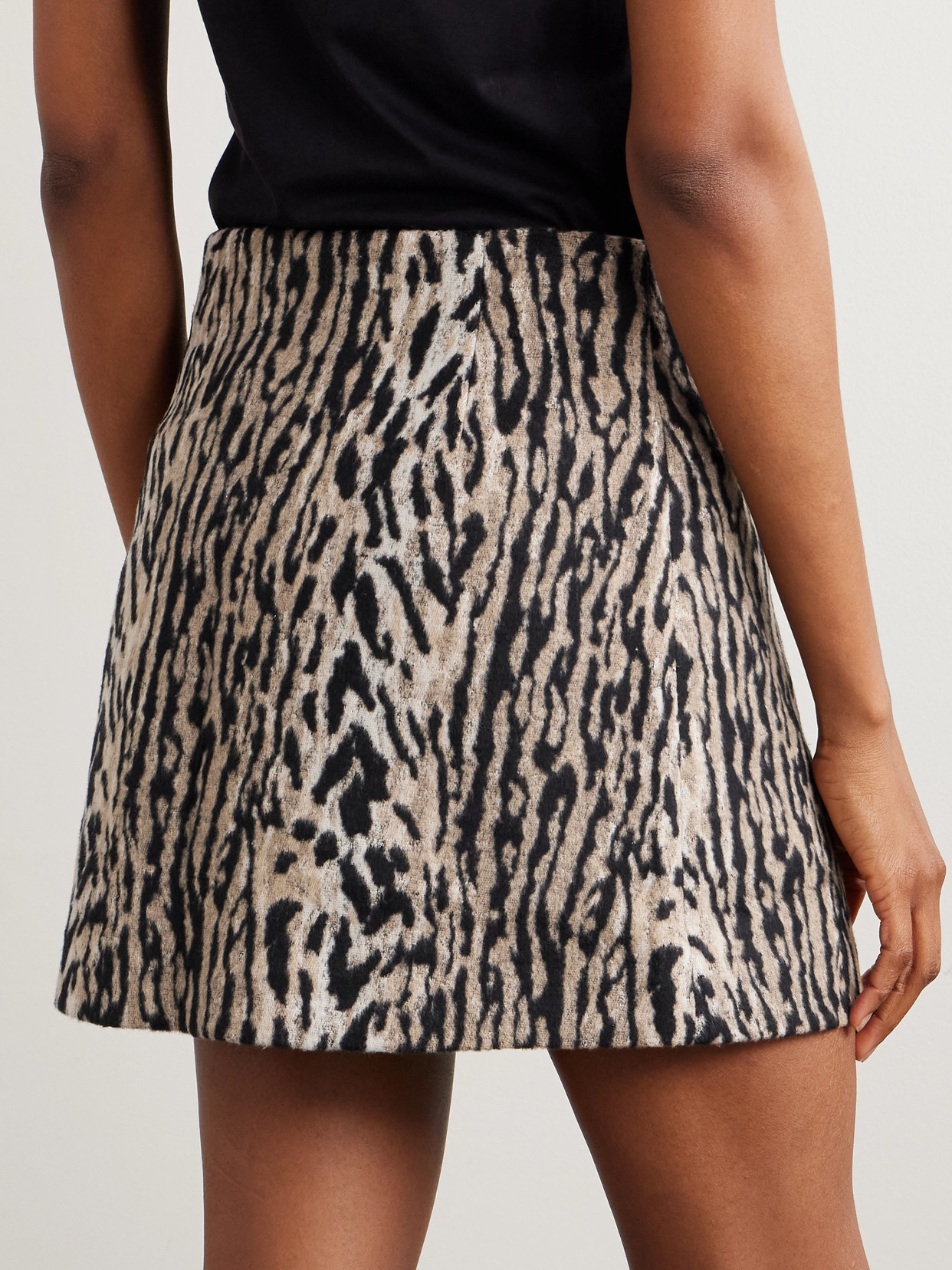 Mariah Leopard-Print Felt Mini
