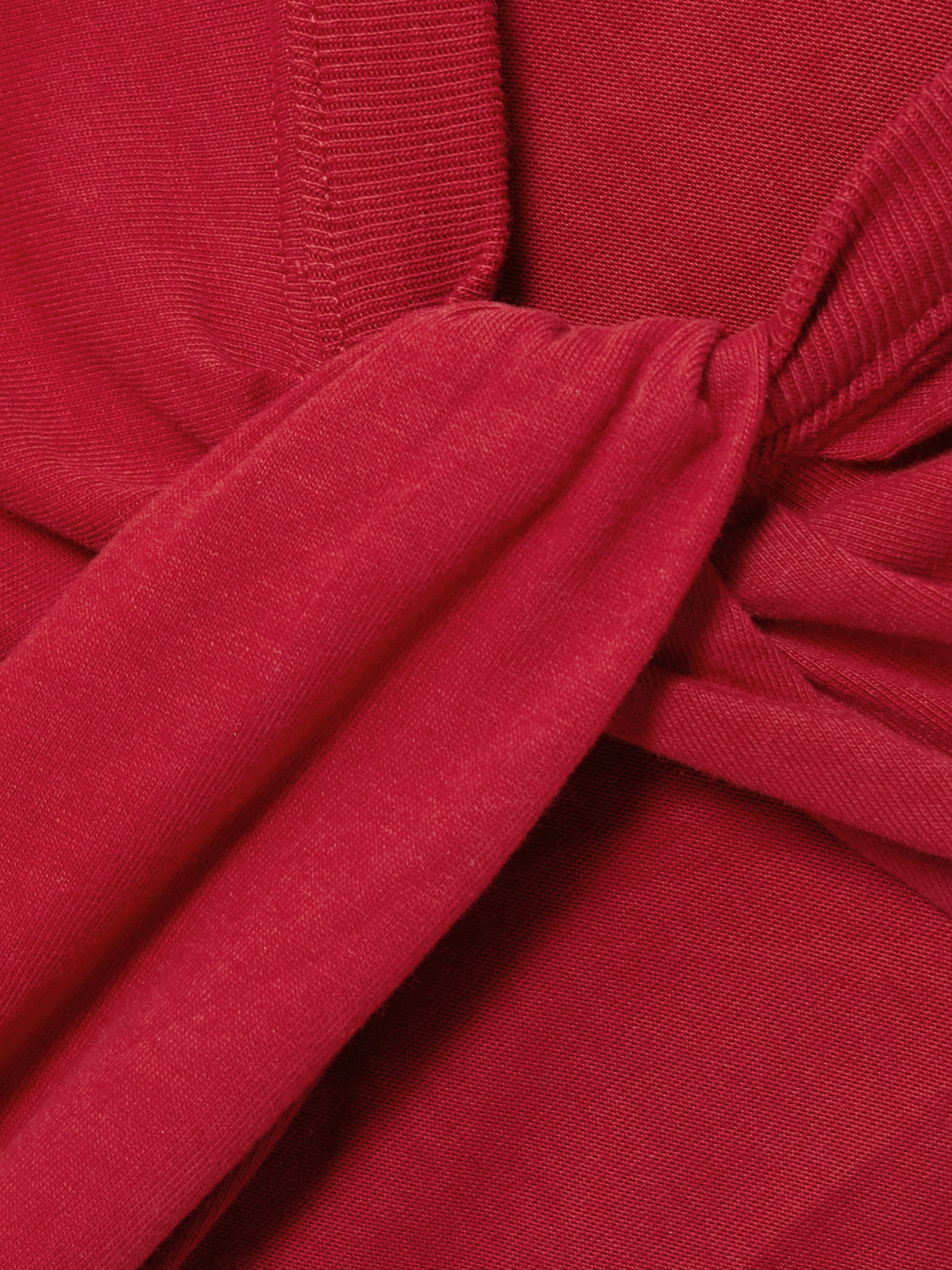 Nayda Knotted Cotton-Jersey Top