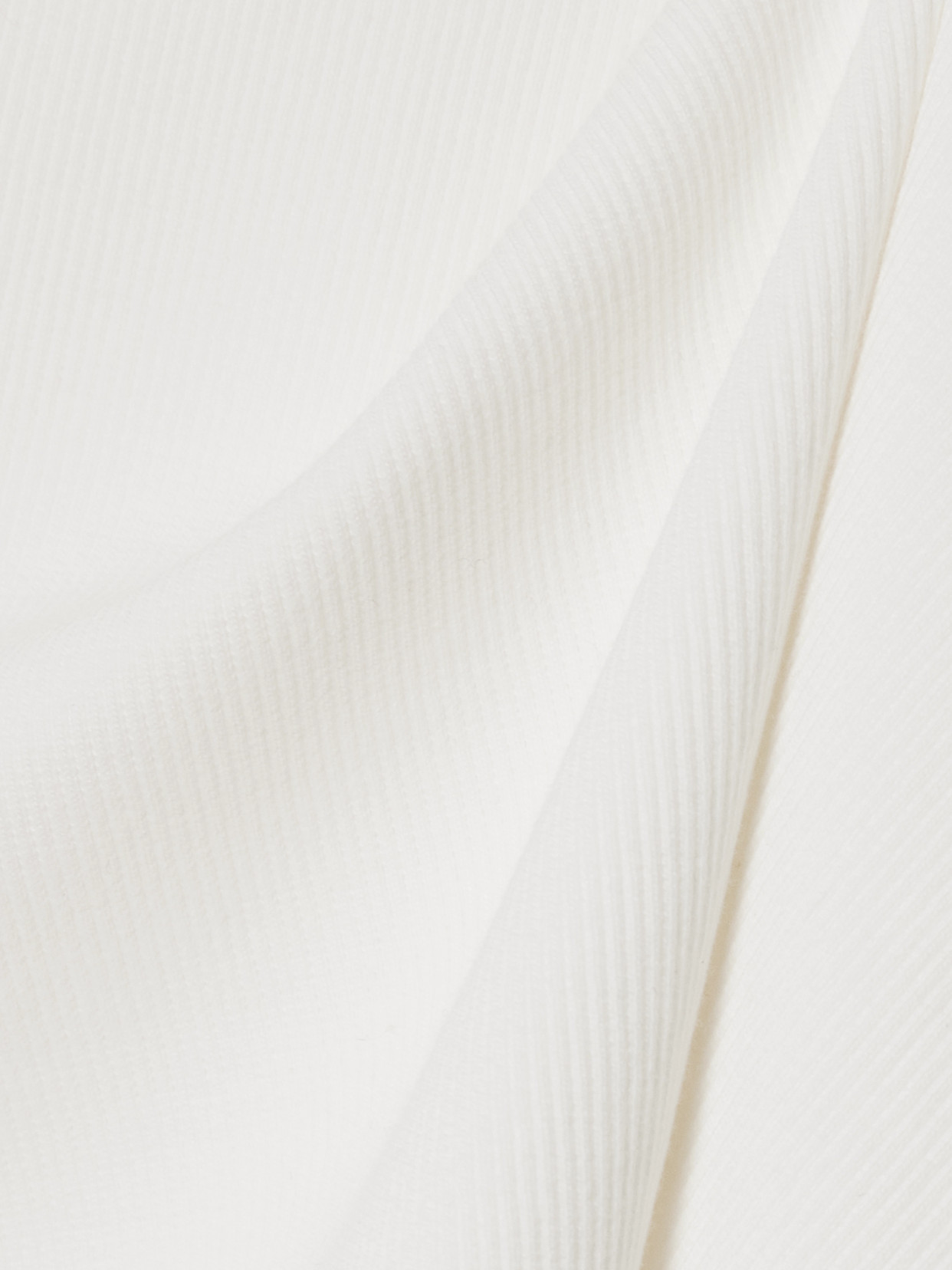 Awaken Ruffled Ribbed Cotton-Blend Jersey Tank