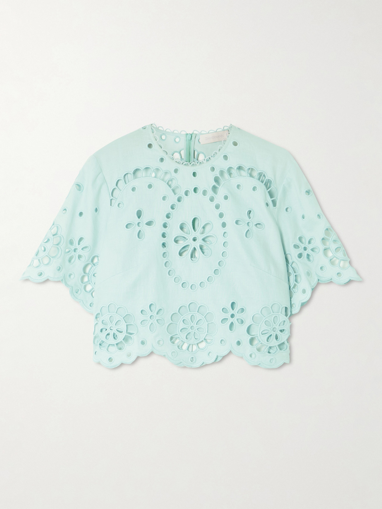 Awaken Cropped Broderie Anglaise Top