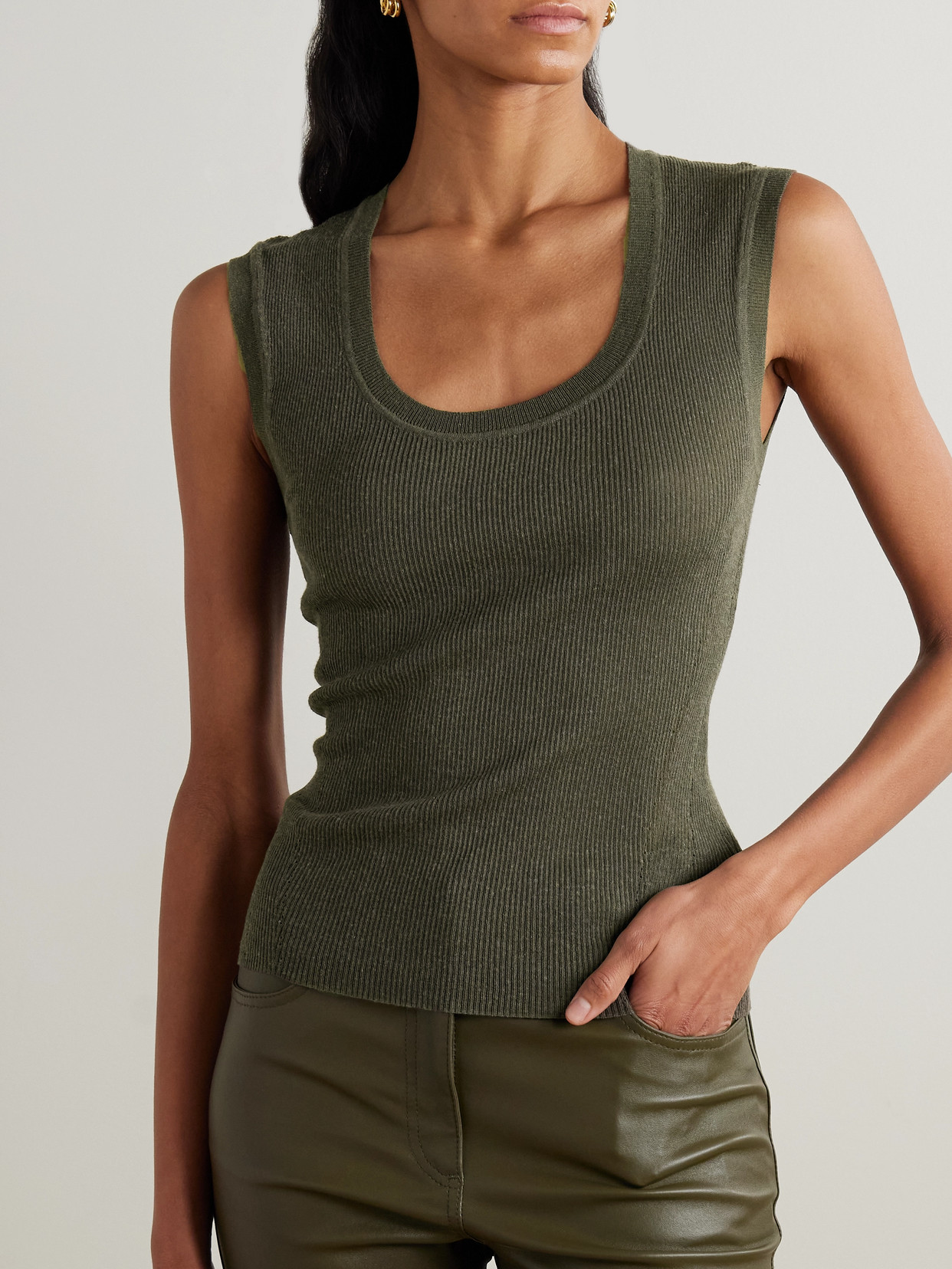 Alaou Ribbed Tencel Lyocell-Blend Tank