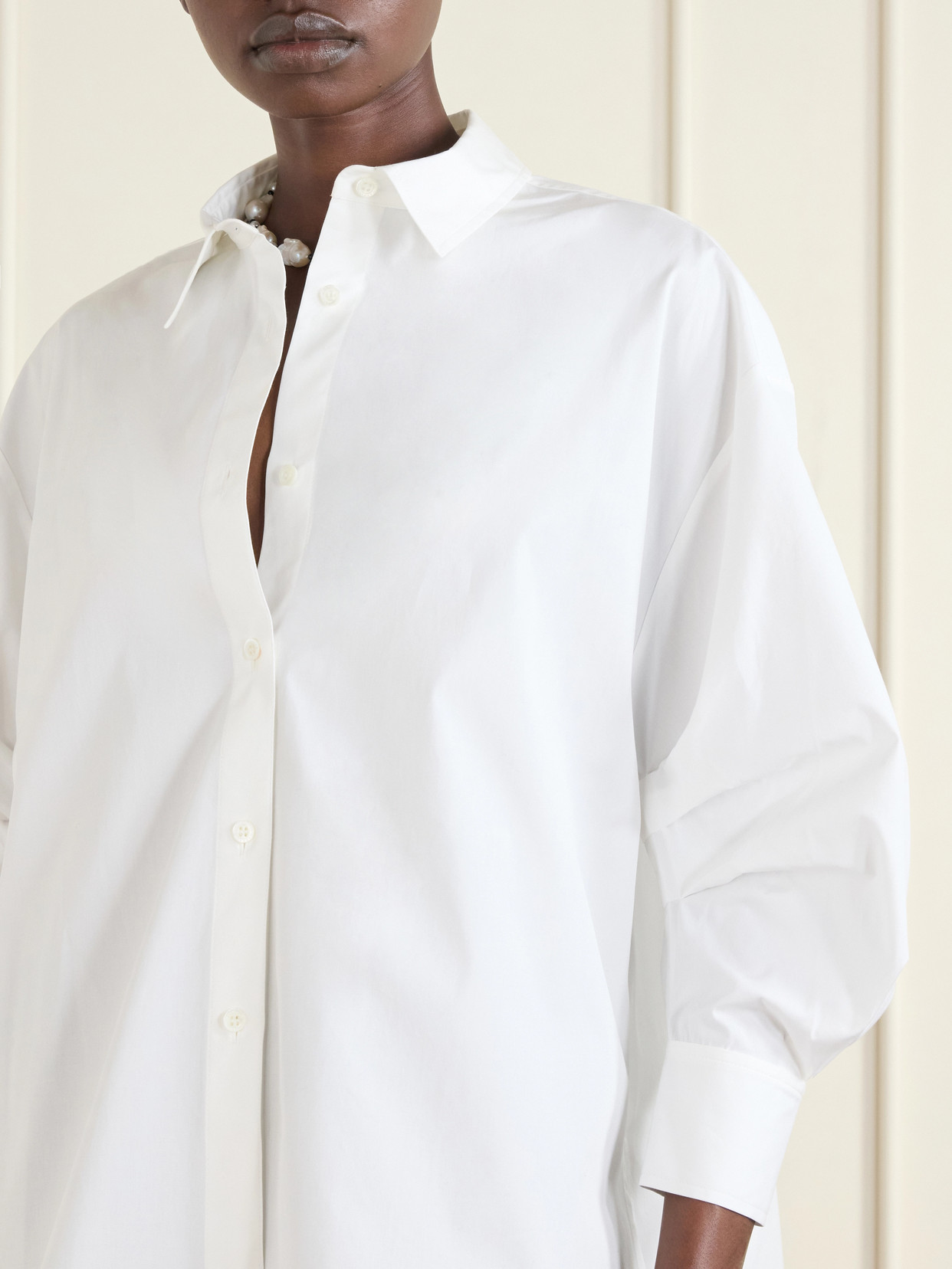 Clara Cotton-Blend Poplin Shirt