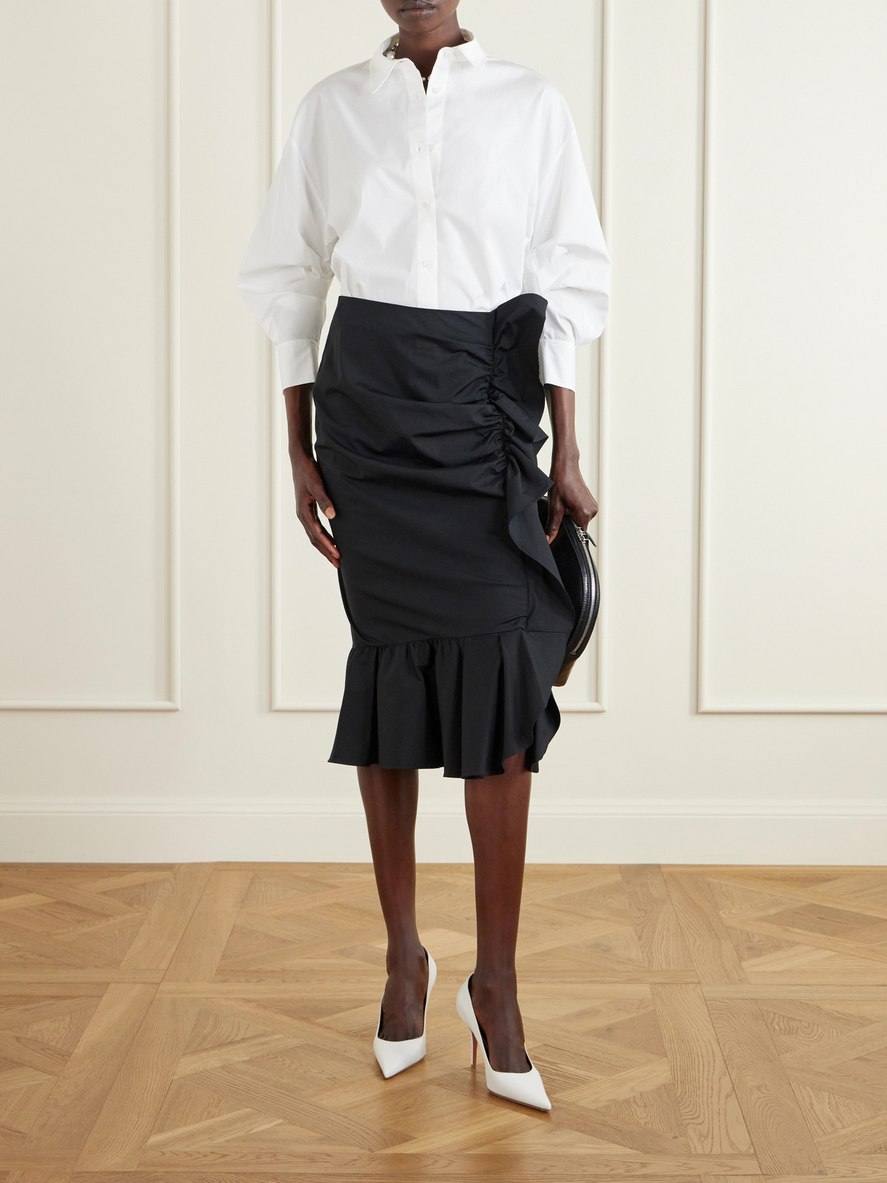 Clara Cotton-Blend Poplin Shirt