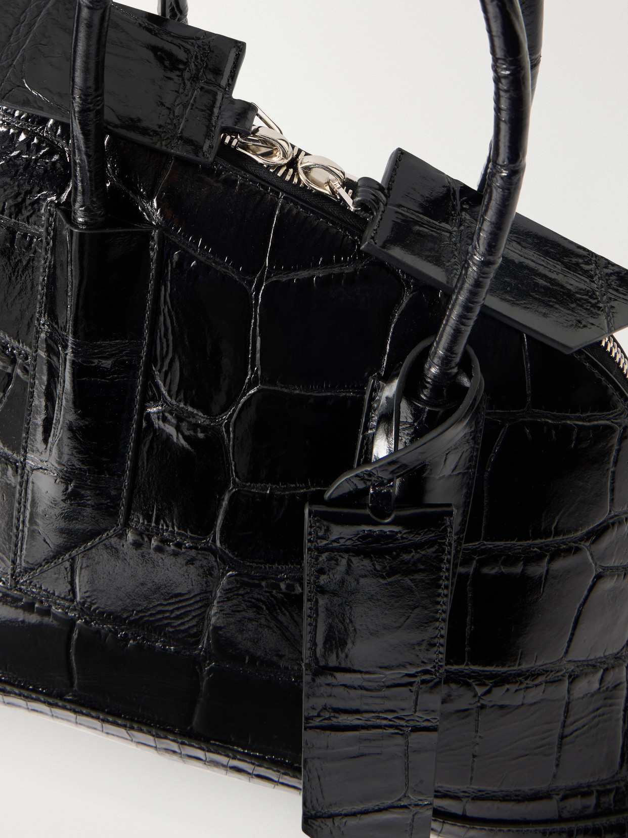 Sant Ambroeus Croc-Effect Leather Tote