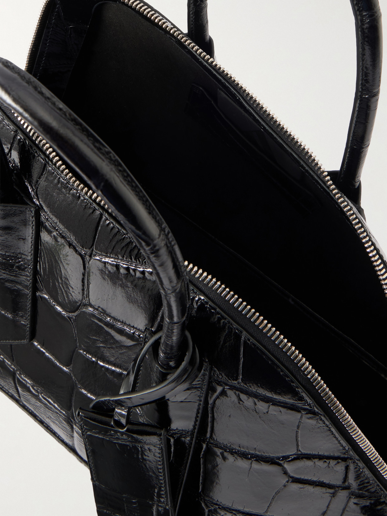 Sant Ambroeus Croc-Effect Leather Tote
