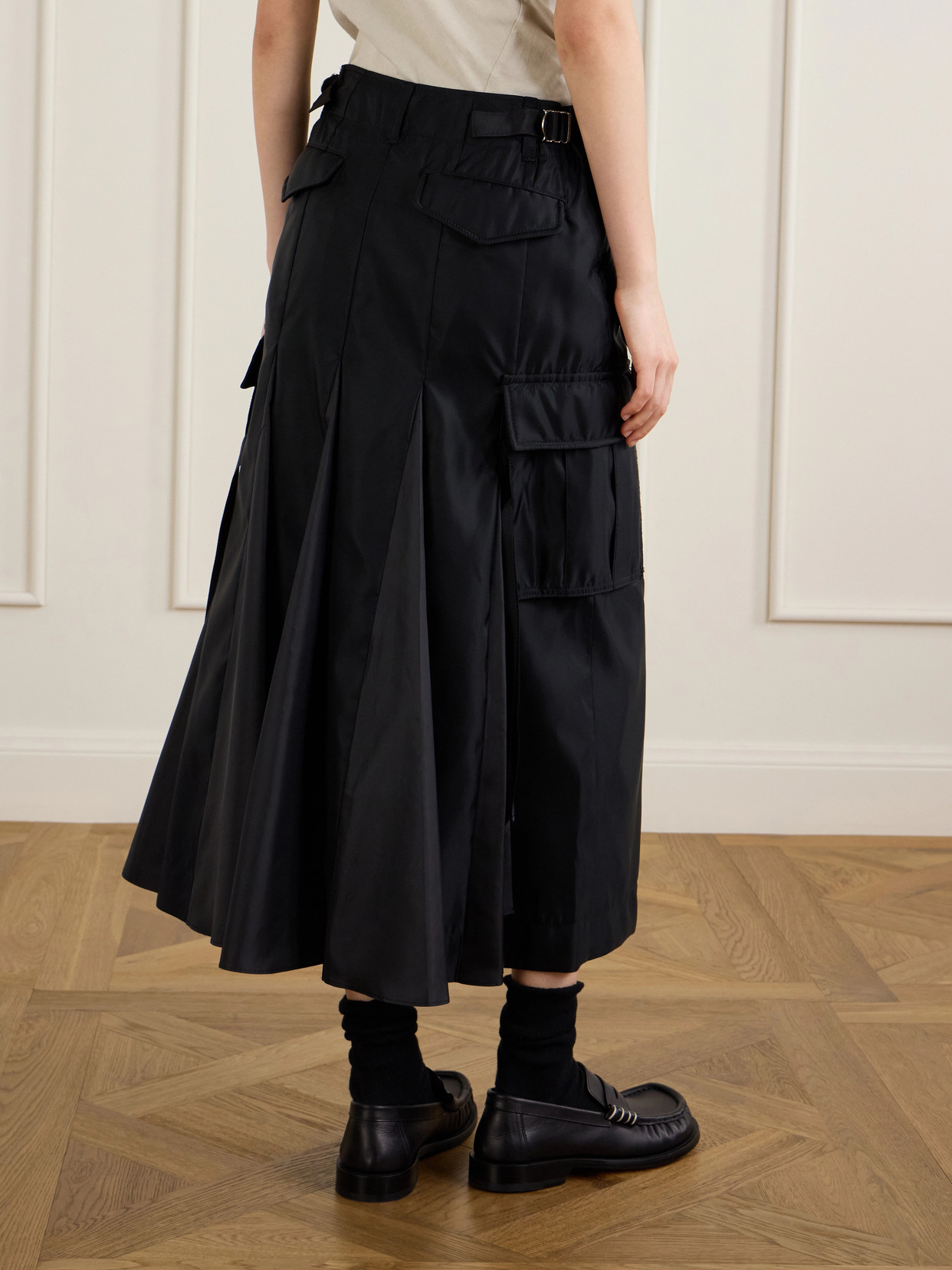 Padded Twill Midi