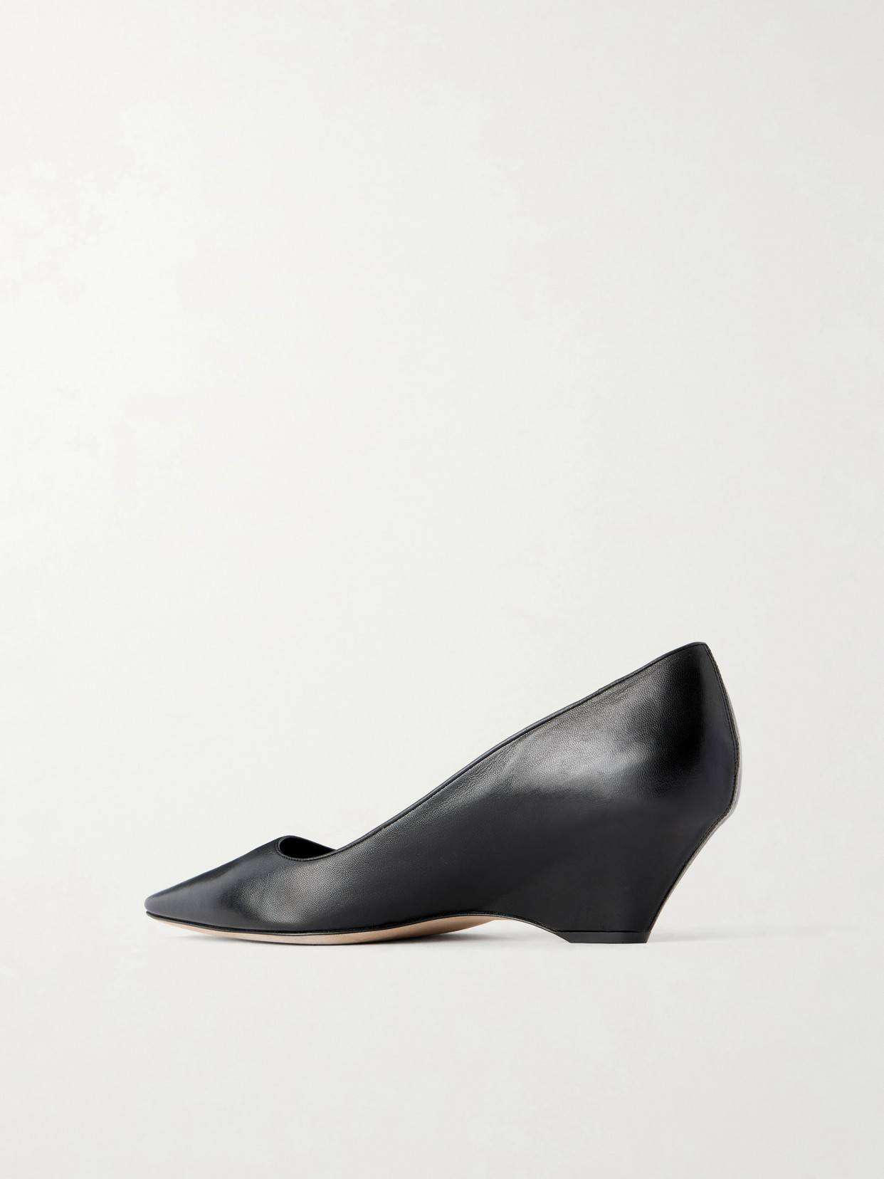 Liisa Leather Wedge Pumps