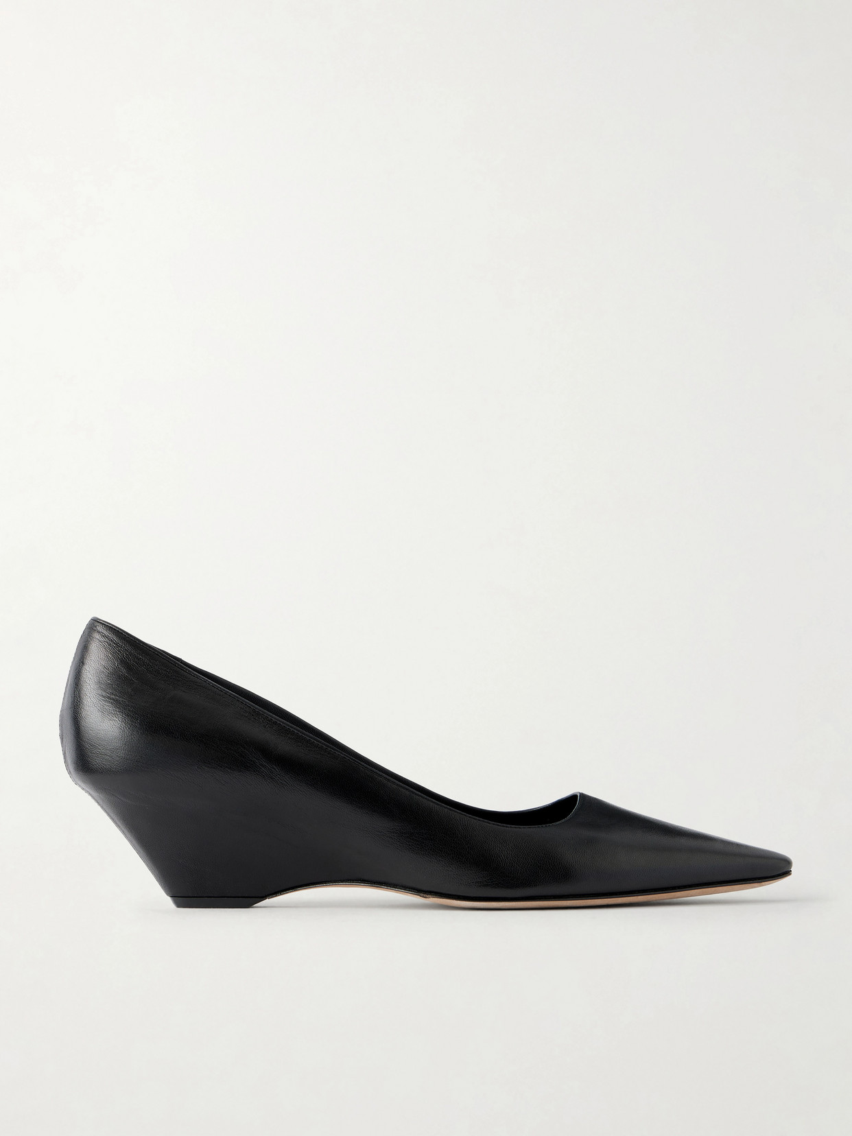 Liisa Leather Wedge Pumps