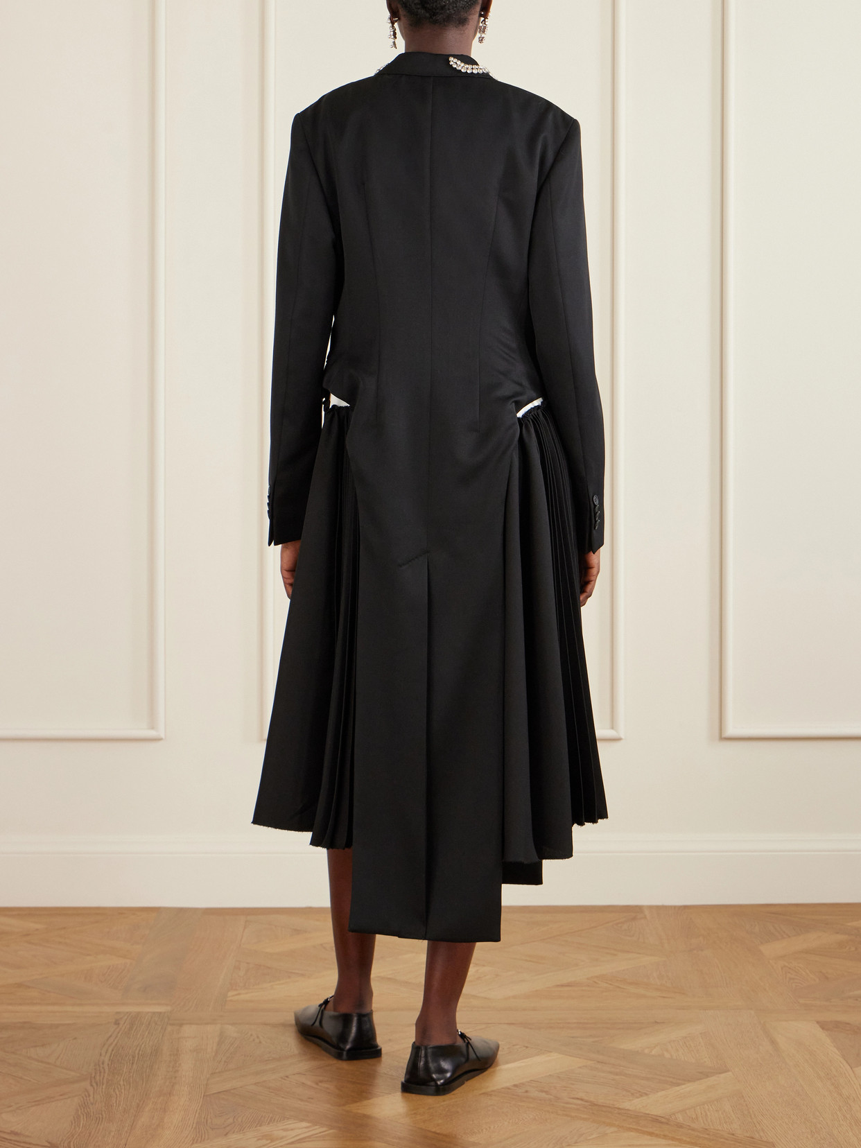 Embellished Woven Coat