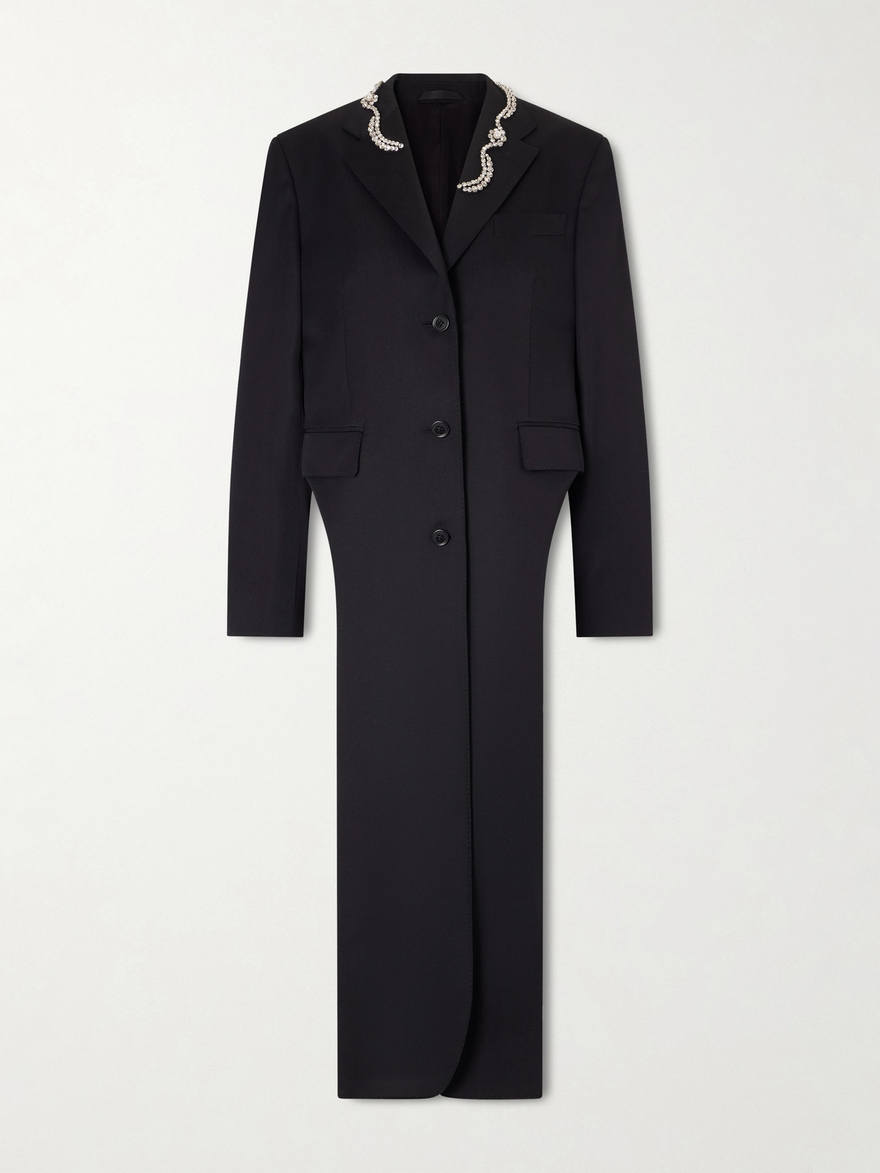 Embellished Woven Coat