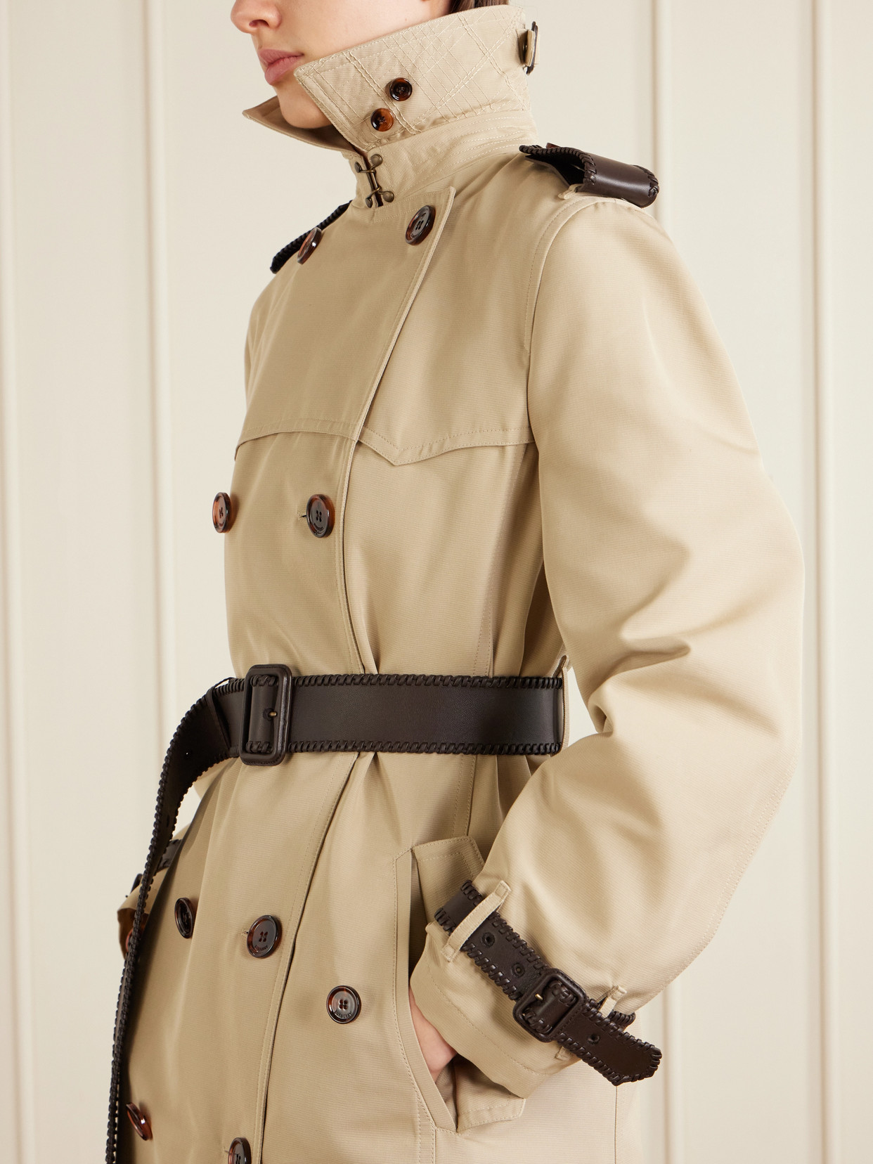Foxfield Silk And Cotton-Blend Trench Coat