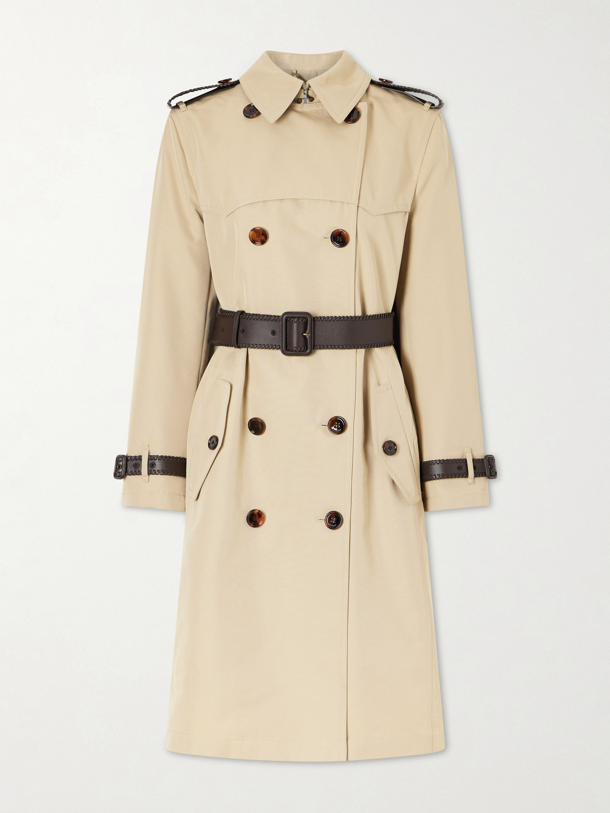 Foxfield Silk And Cotton-Blend Trench Coat