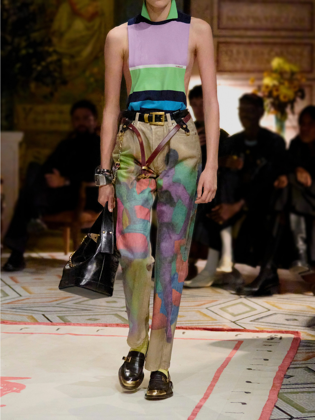 The Femmes Printed Straight-Leg Jeans