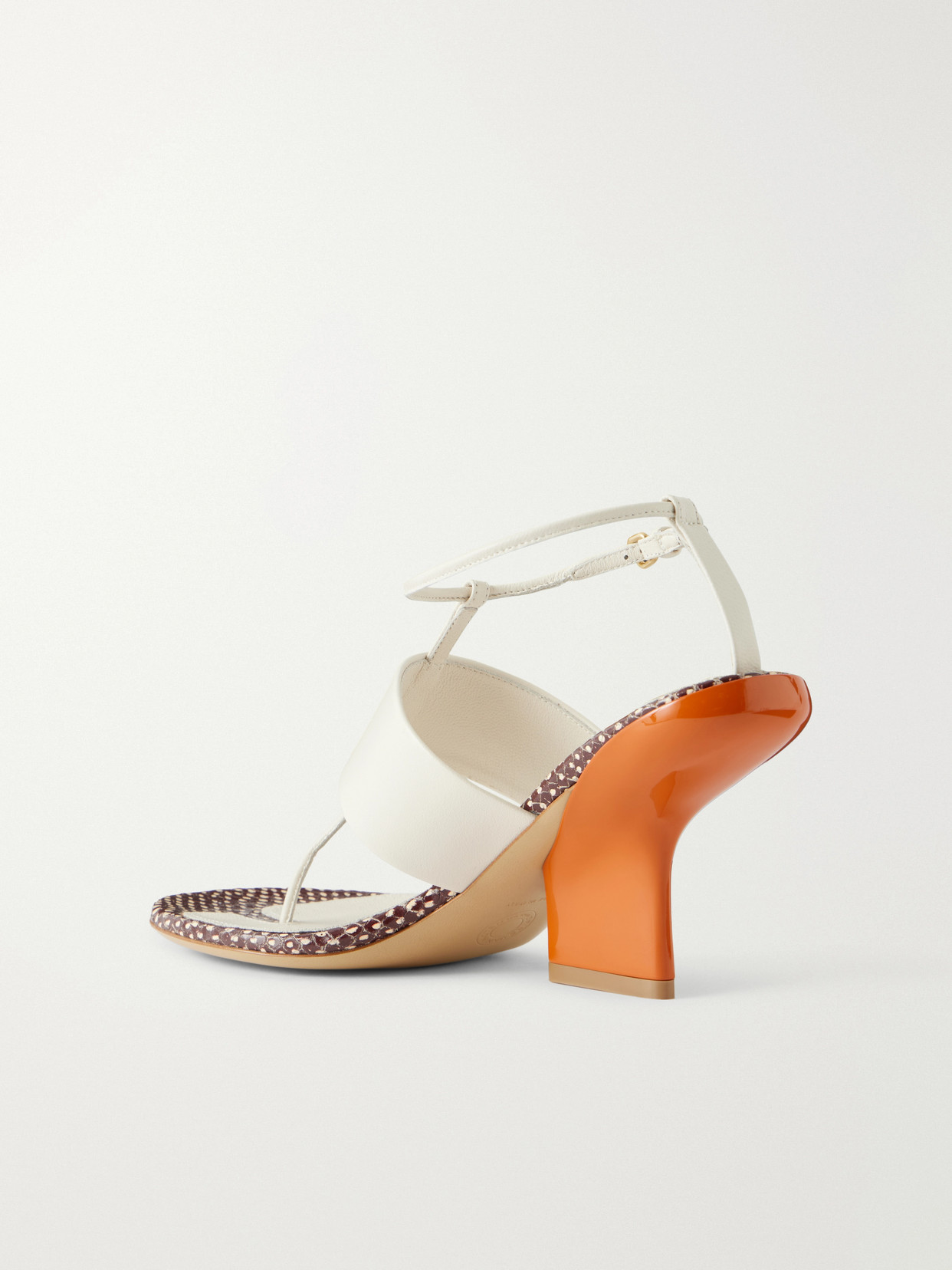 Snake-Effect Sandals