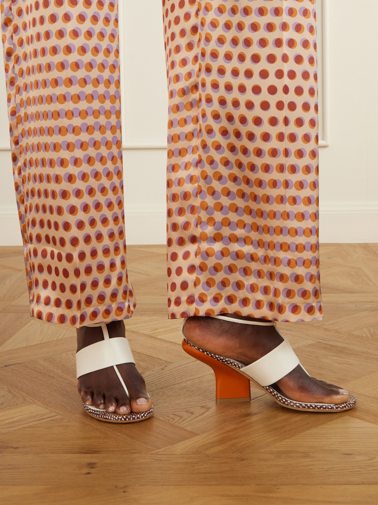 Snake-Effect Sandals