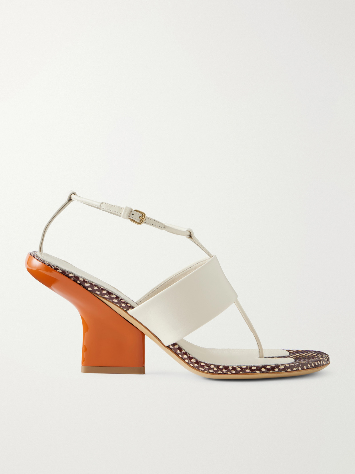 Snake-Effect Sandals
