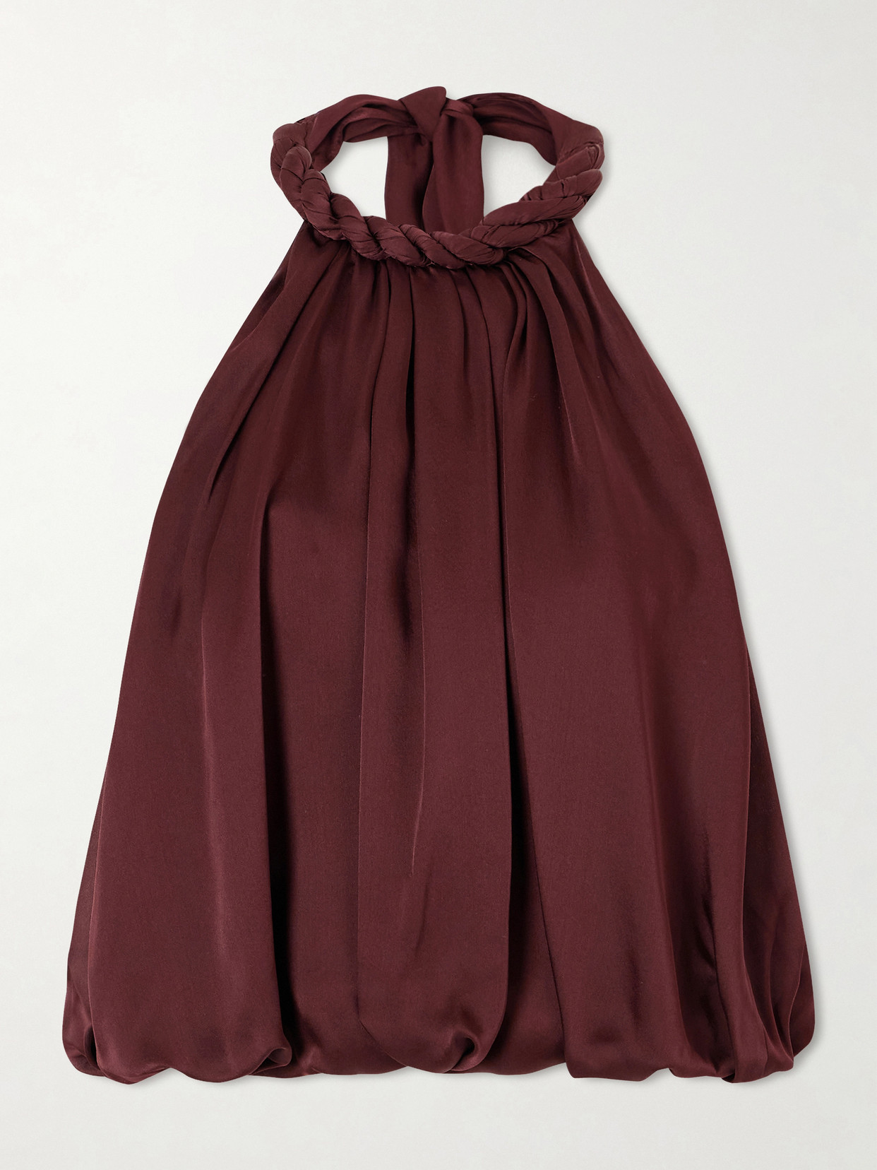 Luna Draped Silk Halterneck Top