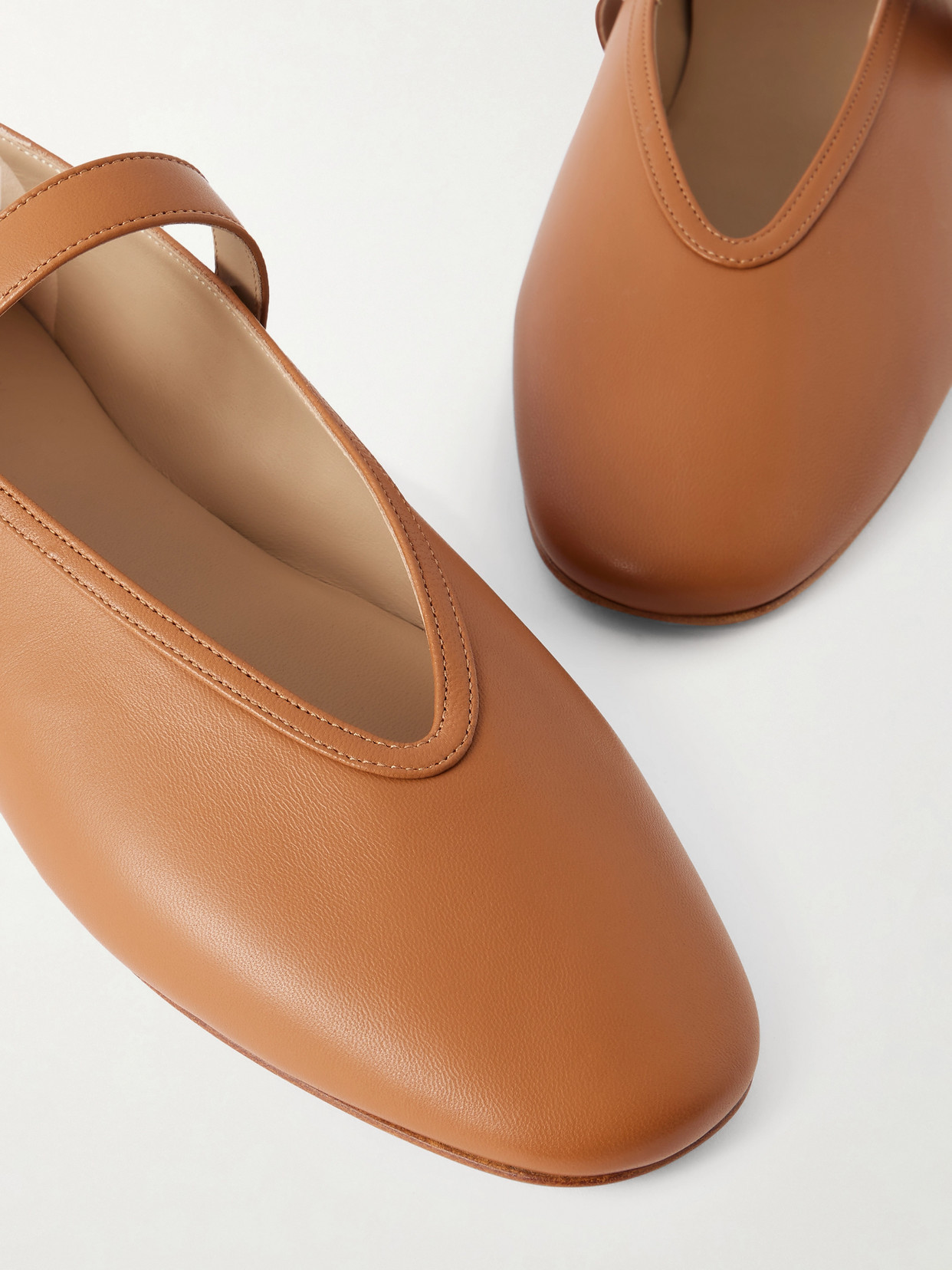 Le Monde Béryl - Stella Leather Mary Jane Ballet Flats