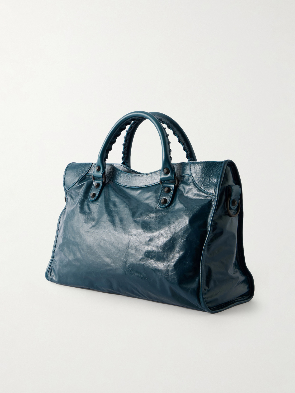 Le City Studded Leather Tote