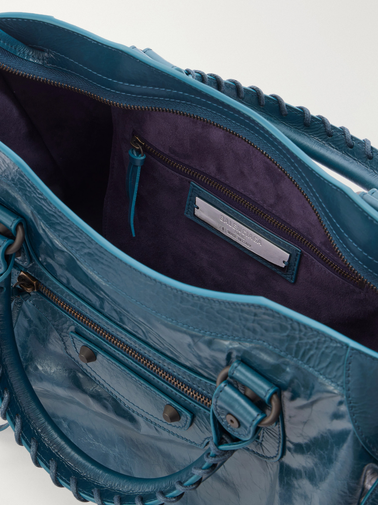 Le City Studded Leather Tote