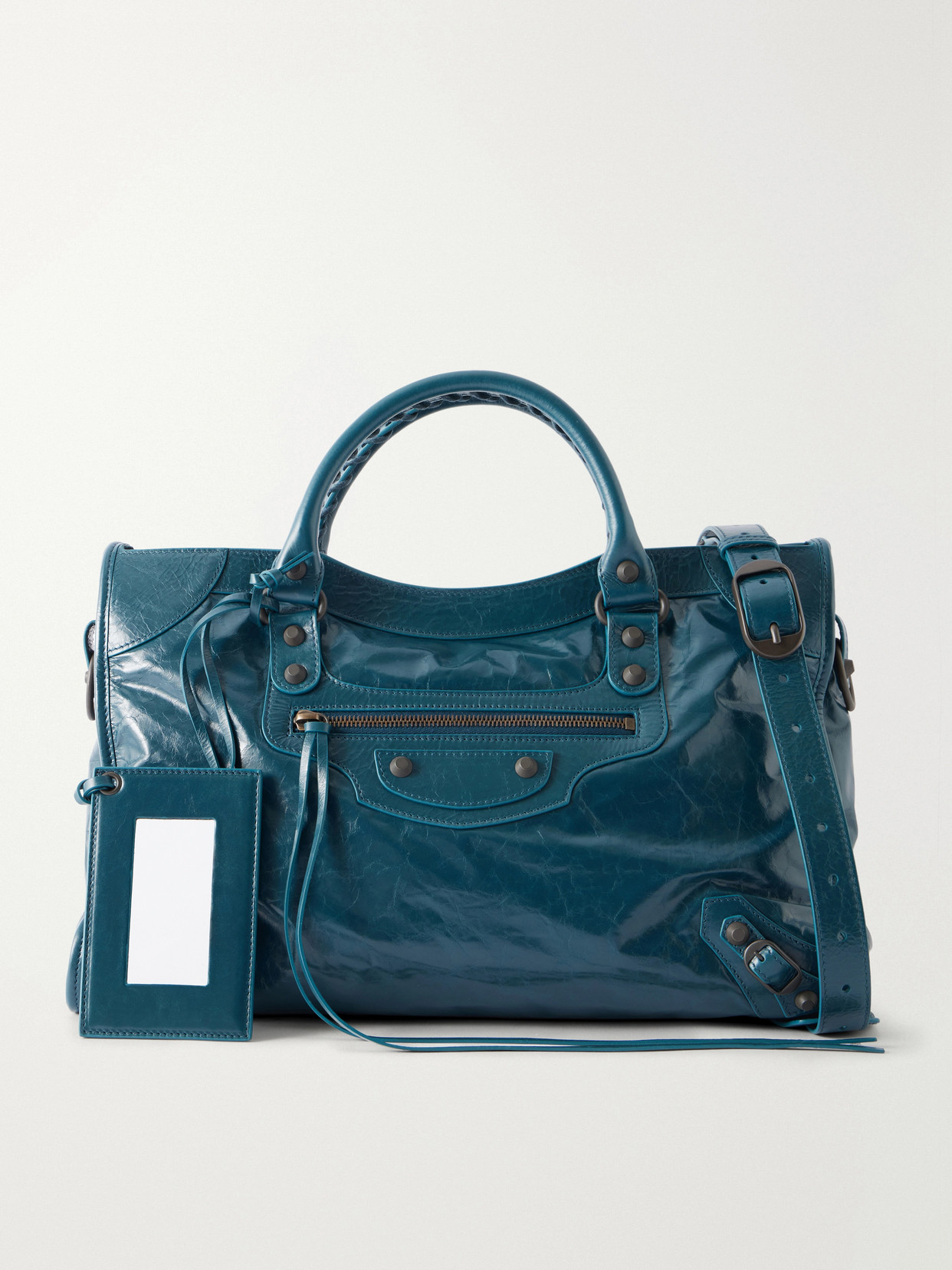 Le City Studded Leather Tote